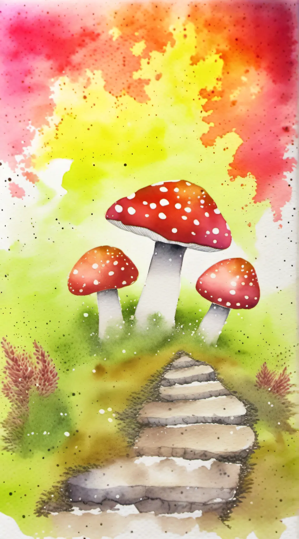 ai character: just a shroom background