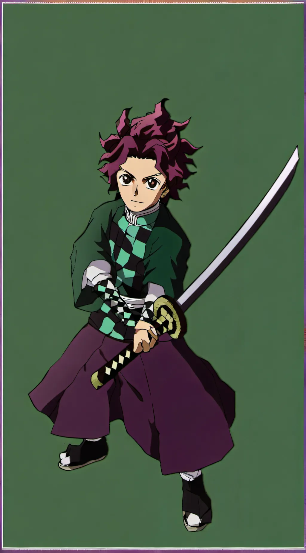 ai character: Tanjiro kamado  background