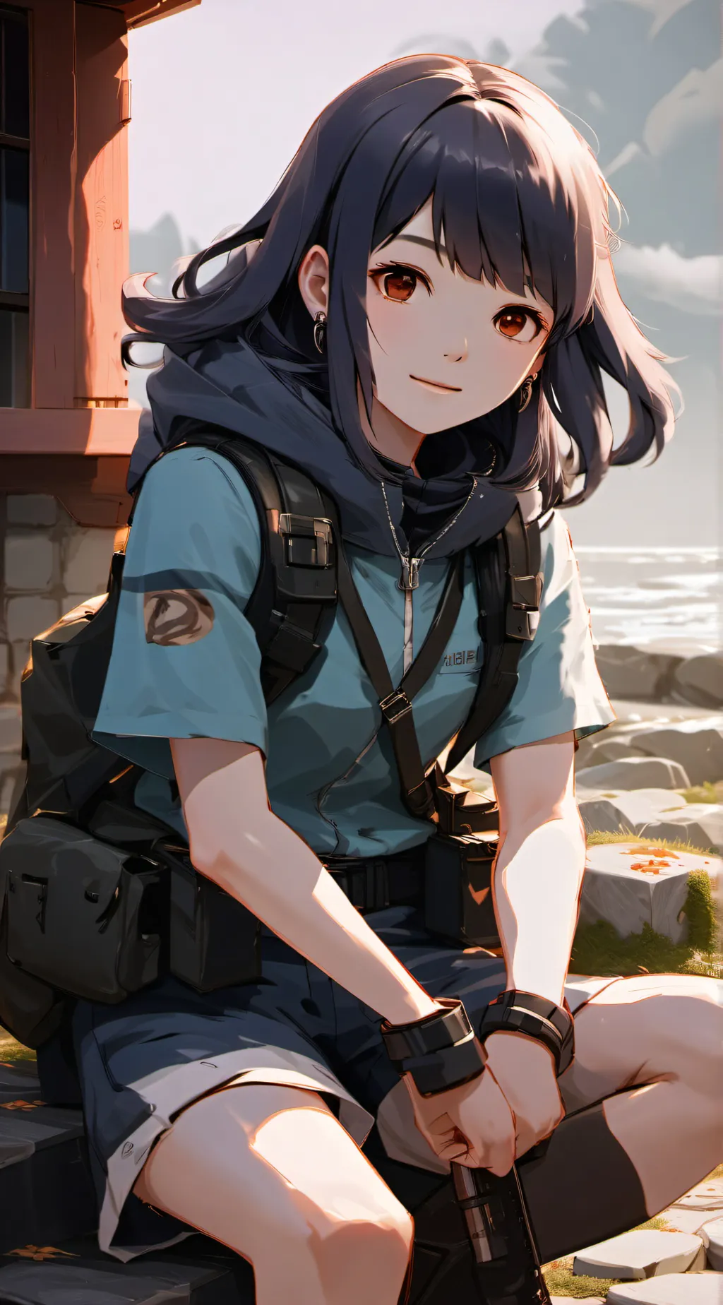 ai character: hinata 😈😈😈 background