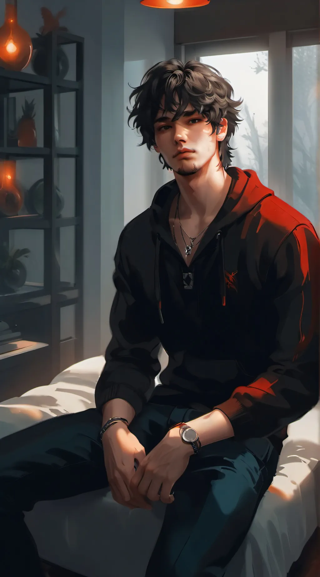 ai character: Lucas  background
