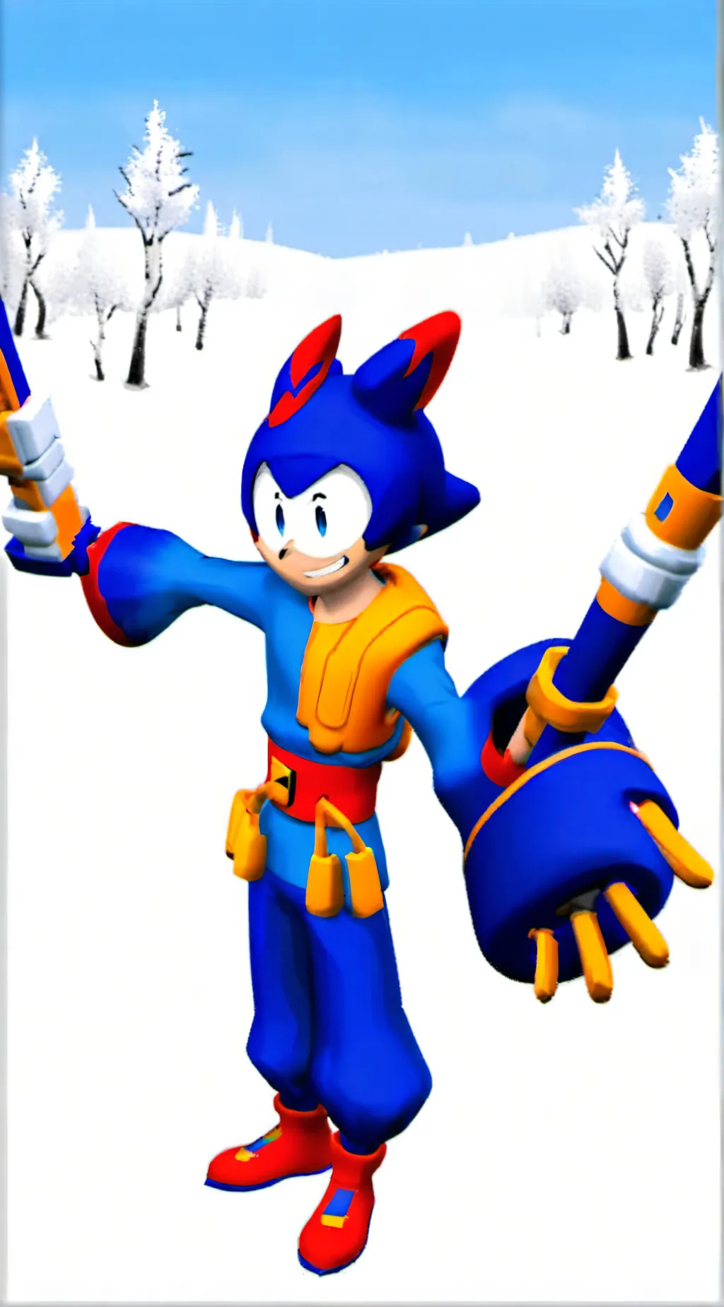 ai character: Sonic 🤷  background