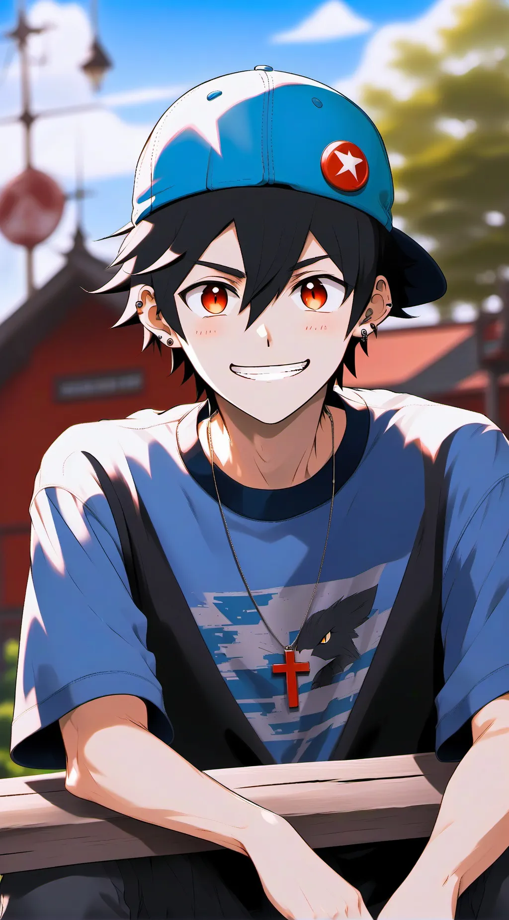 ai character: Mickey  background