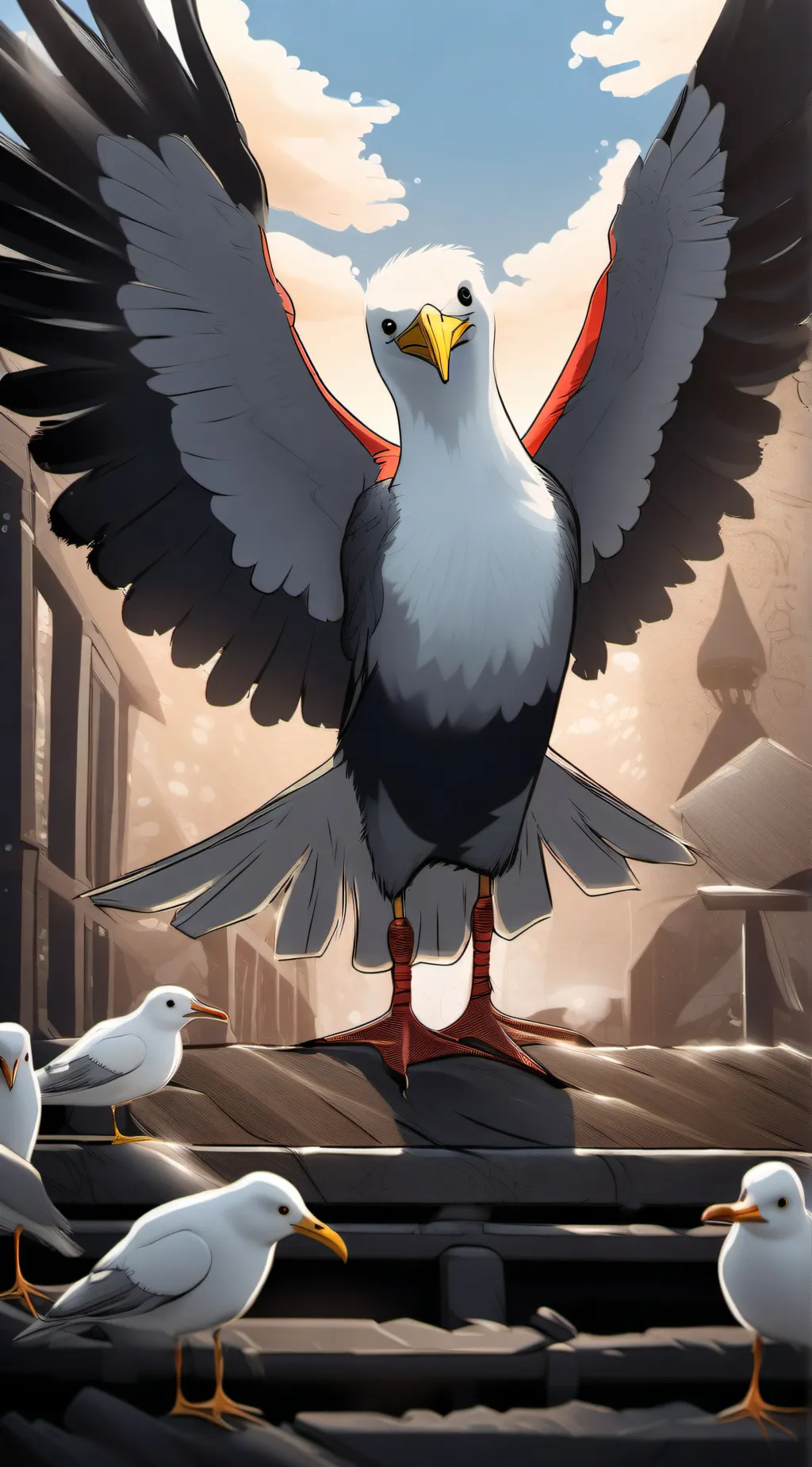 ai character: The Honk background