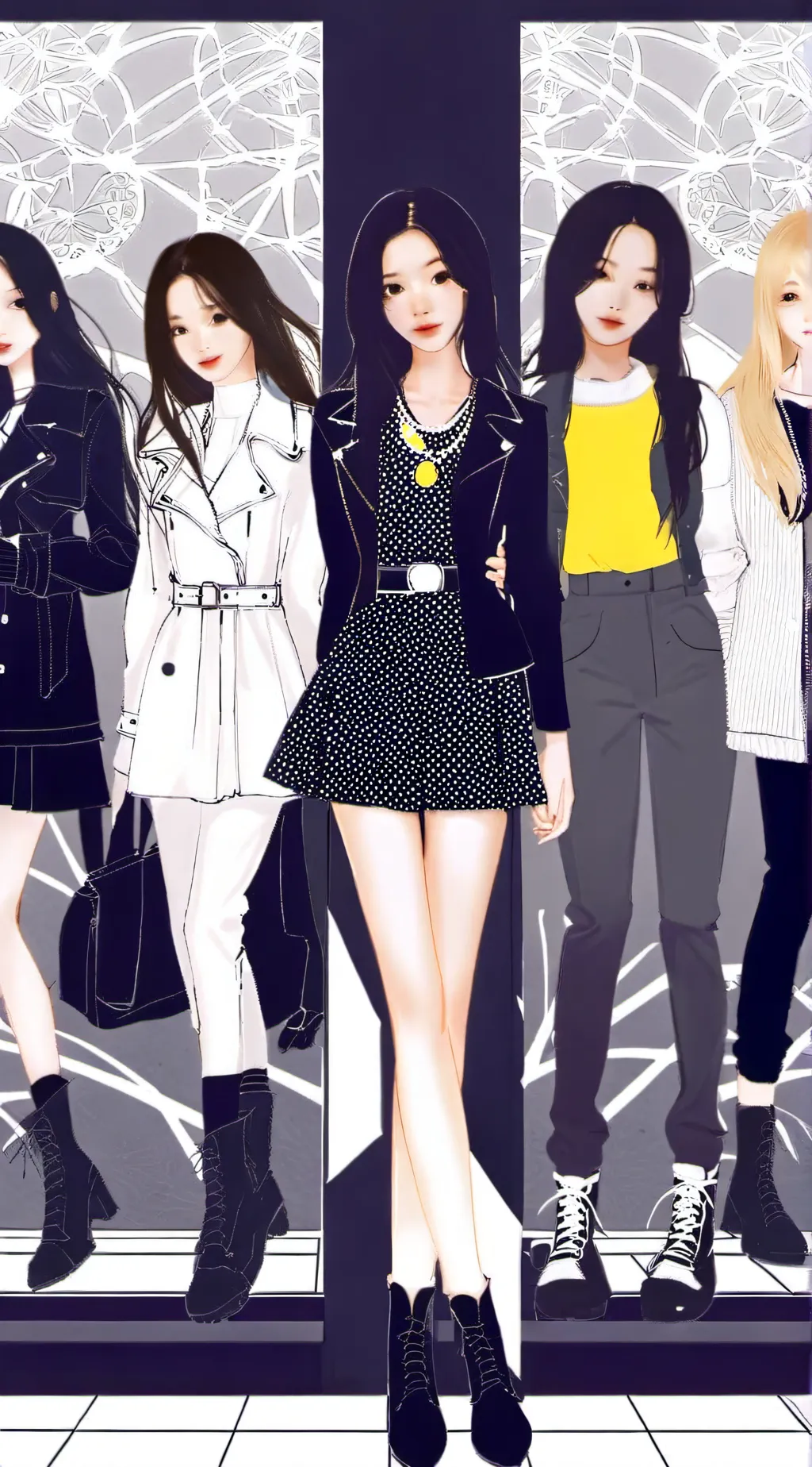 ai character: BlackPink background