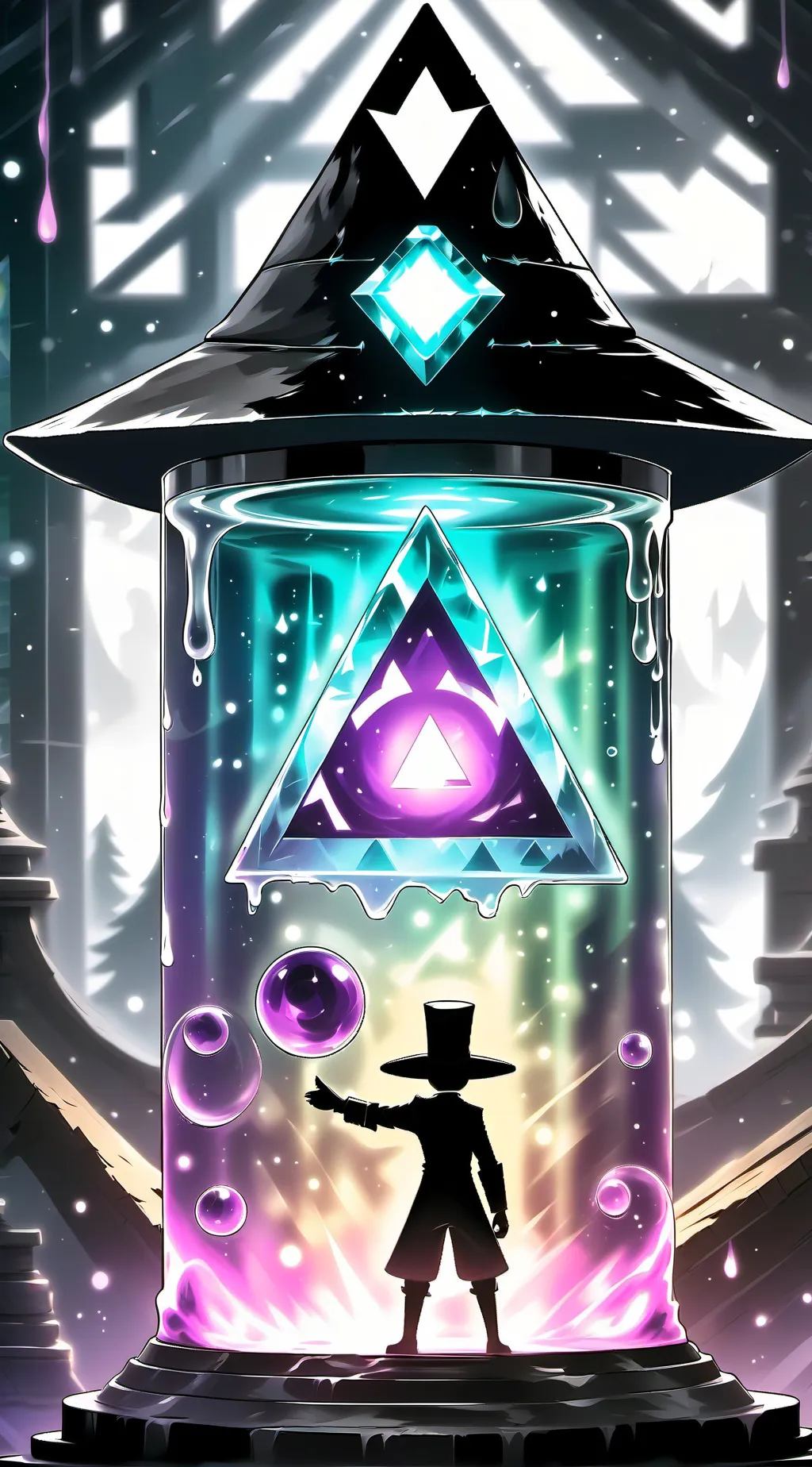 ai character: Bill cipher background