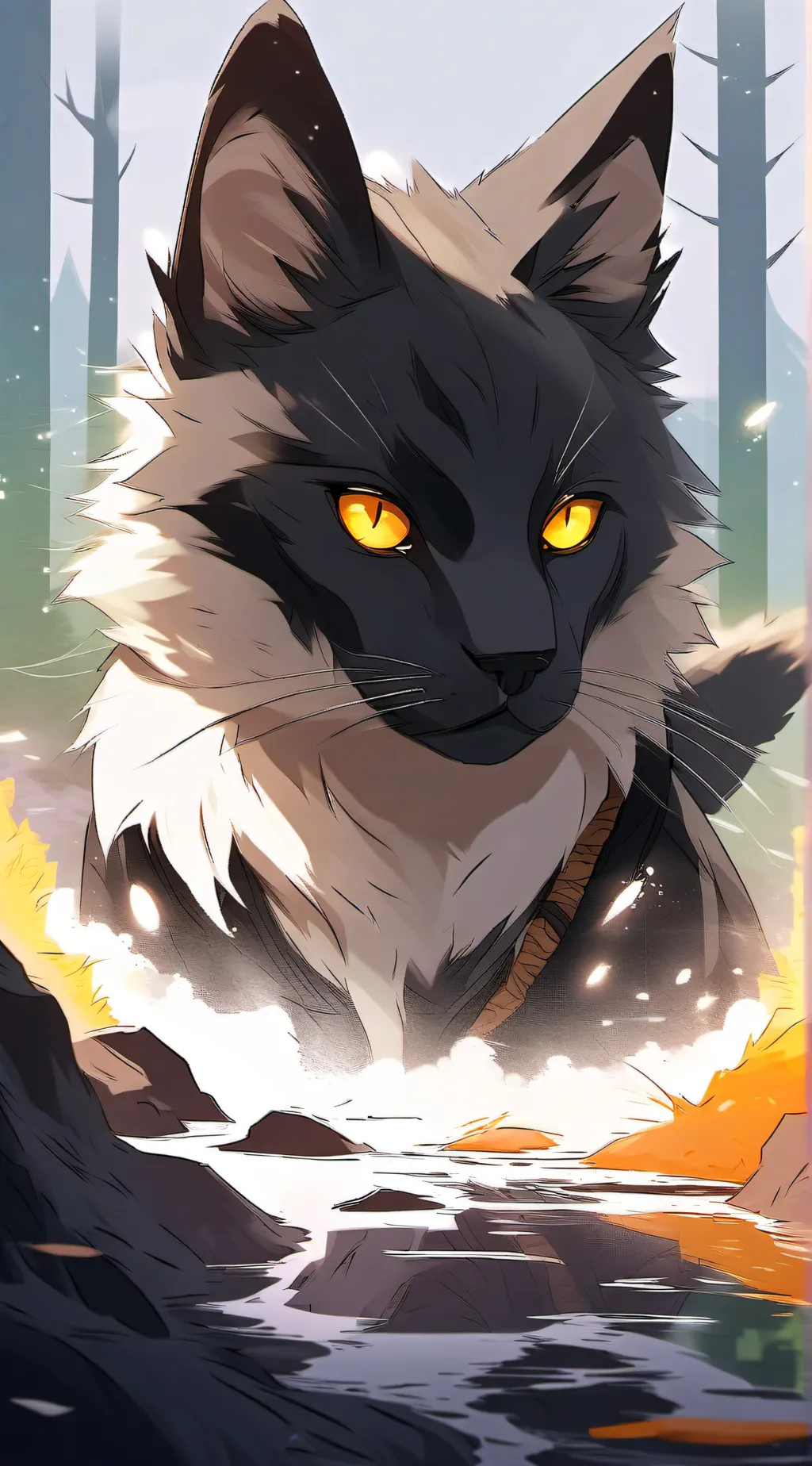 ai character: father tail  background