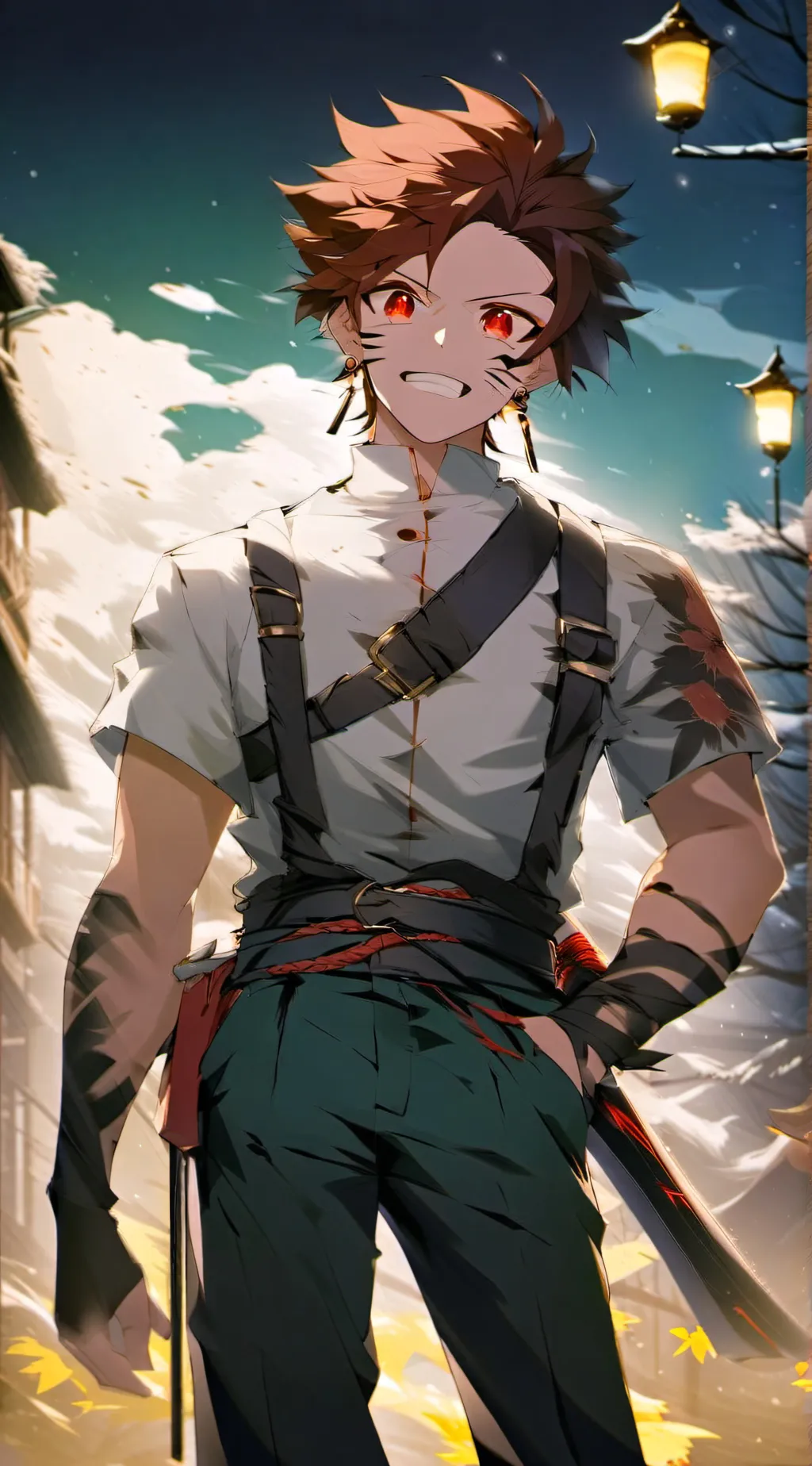 ai character: demon tanjiro background