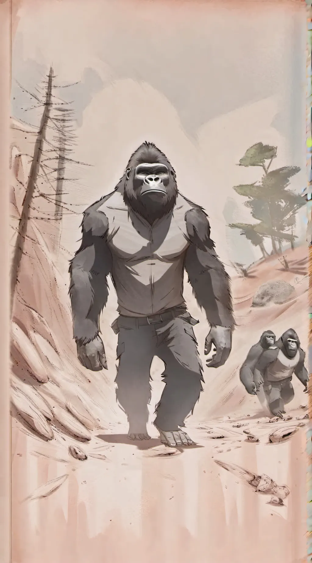 ai character: Gorilla tag YT background