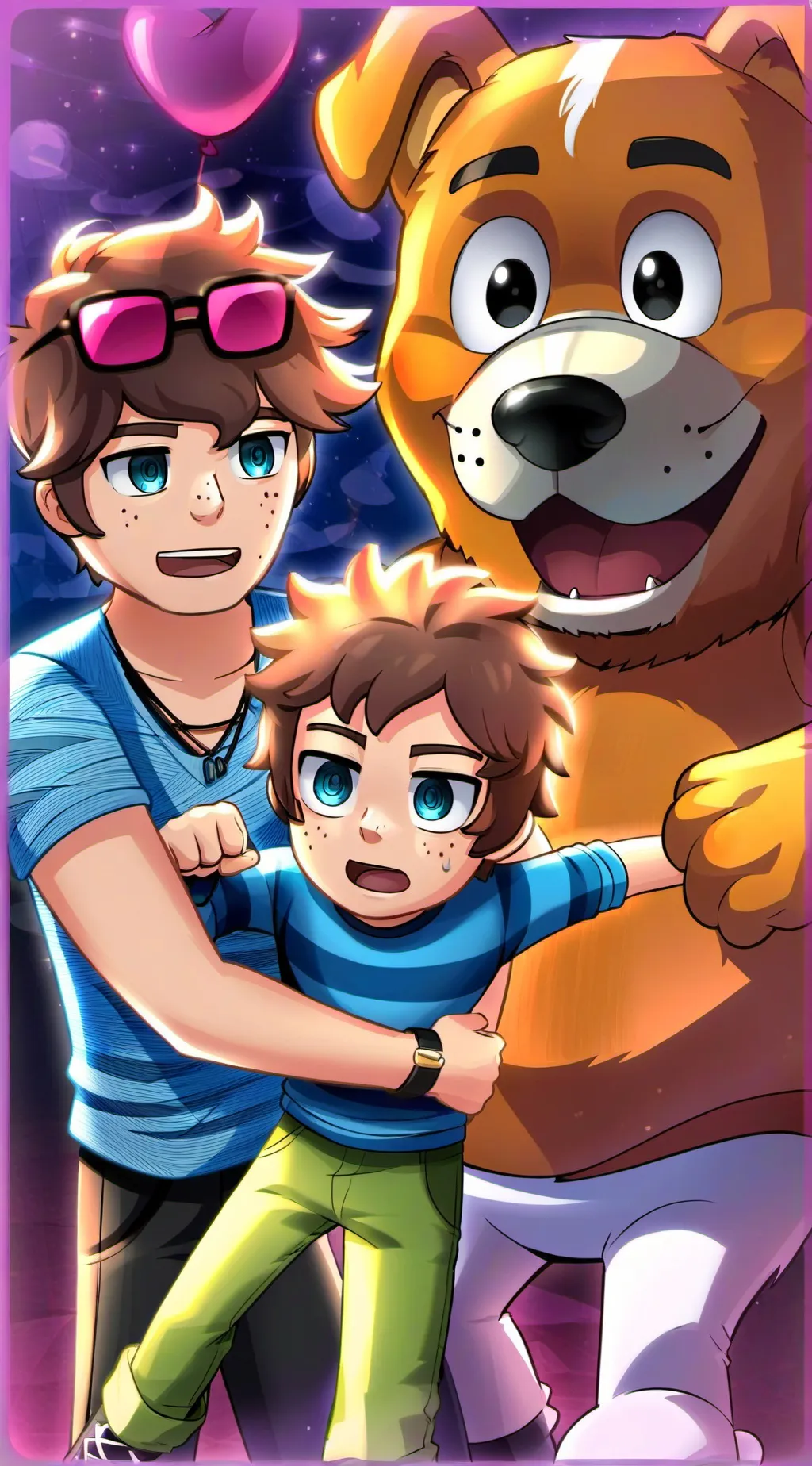 ai character: FNAF FRIENDS EVENI background