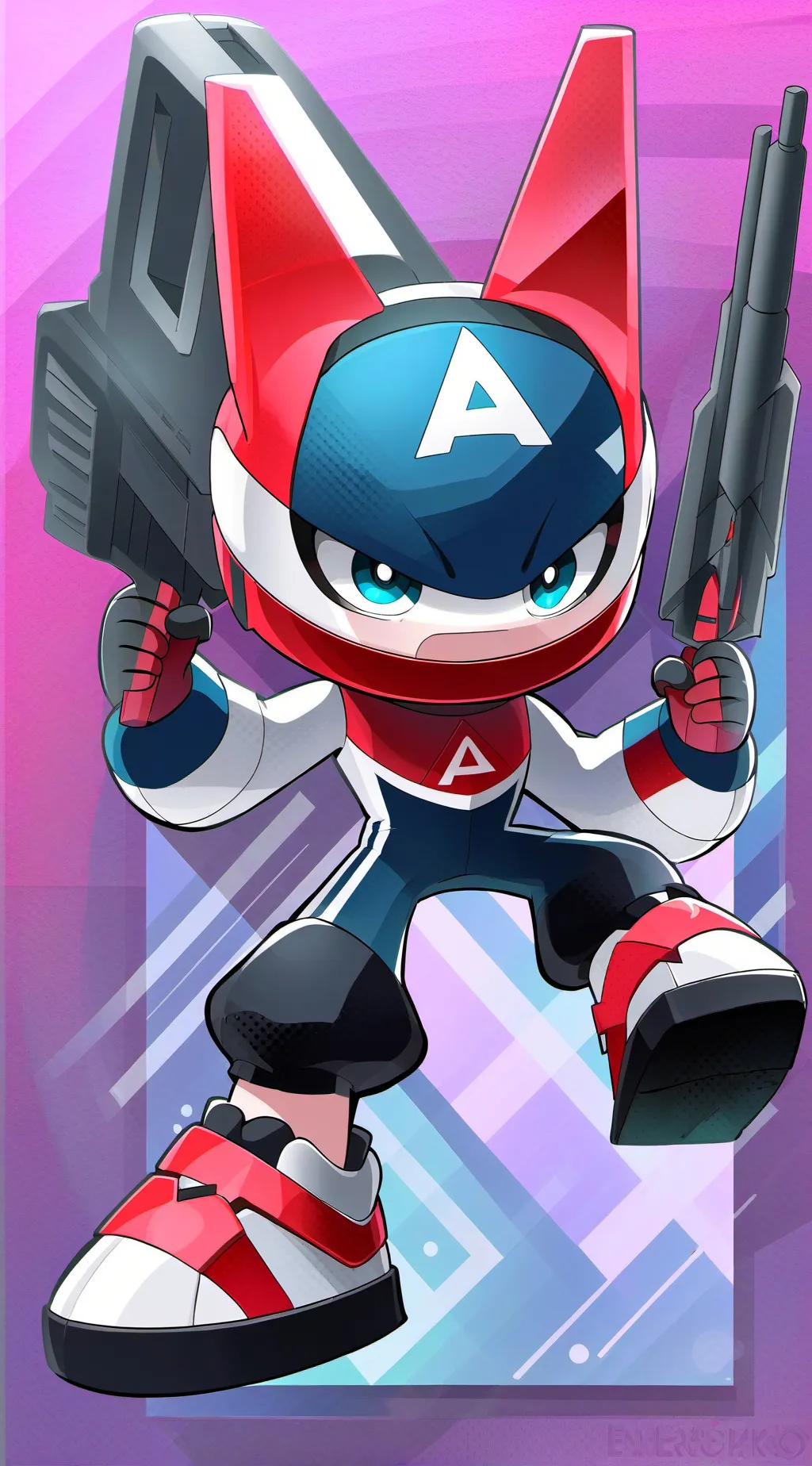 ai character: Leon as a pokemon background