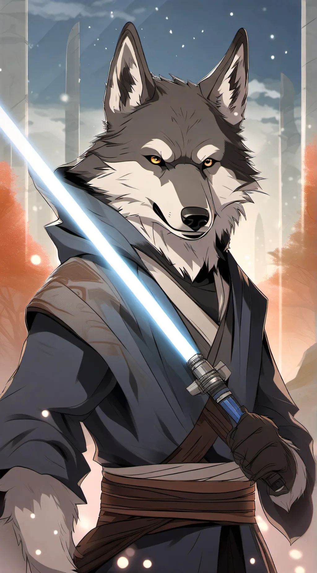 ai character: Fenrir Korrix background