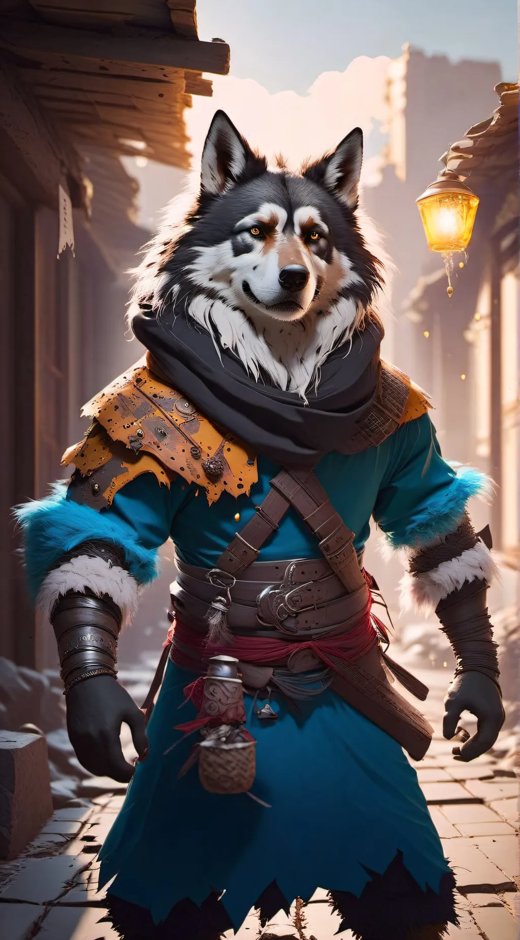 ai character: FURRY APOCALYPSE background