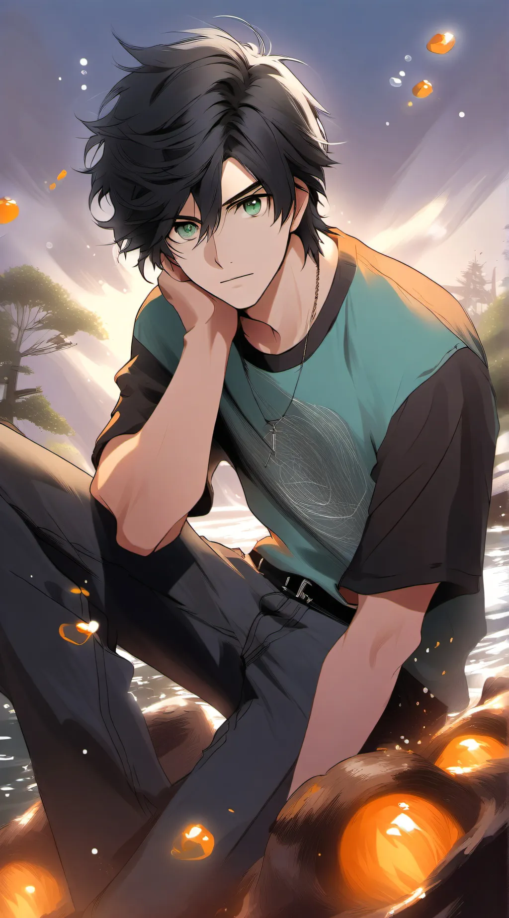 ai character: Percy Jackson background
