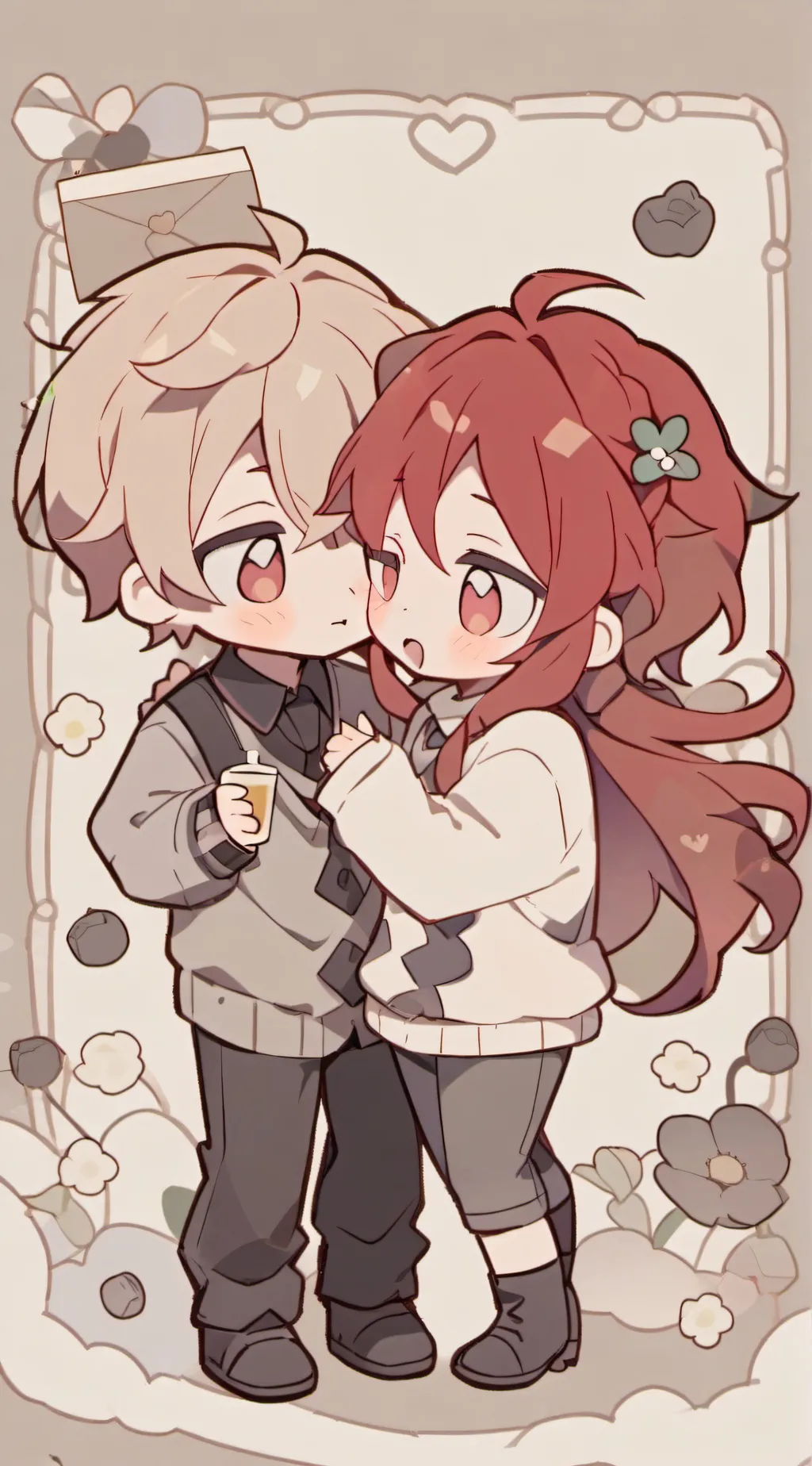 ai character: school prom background
