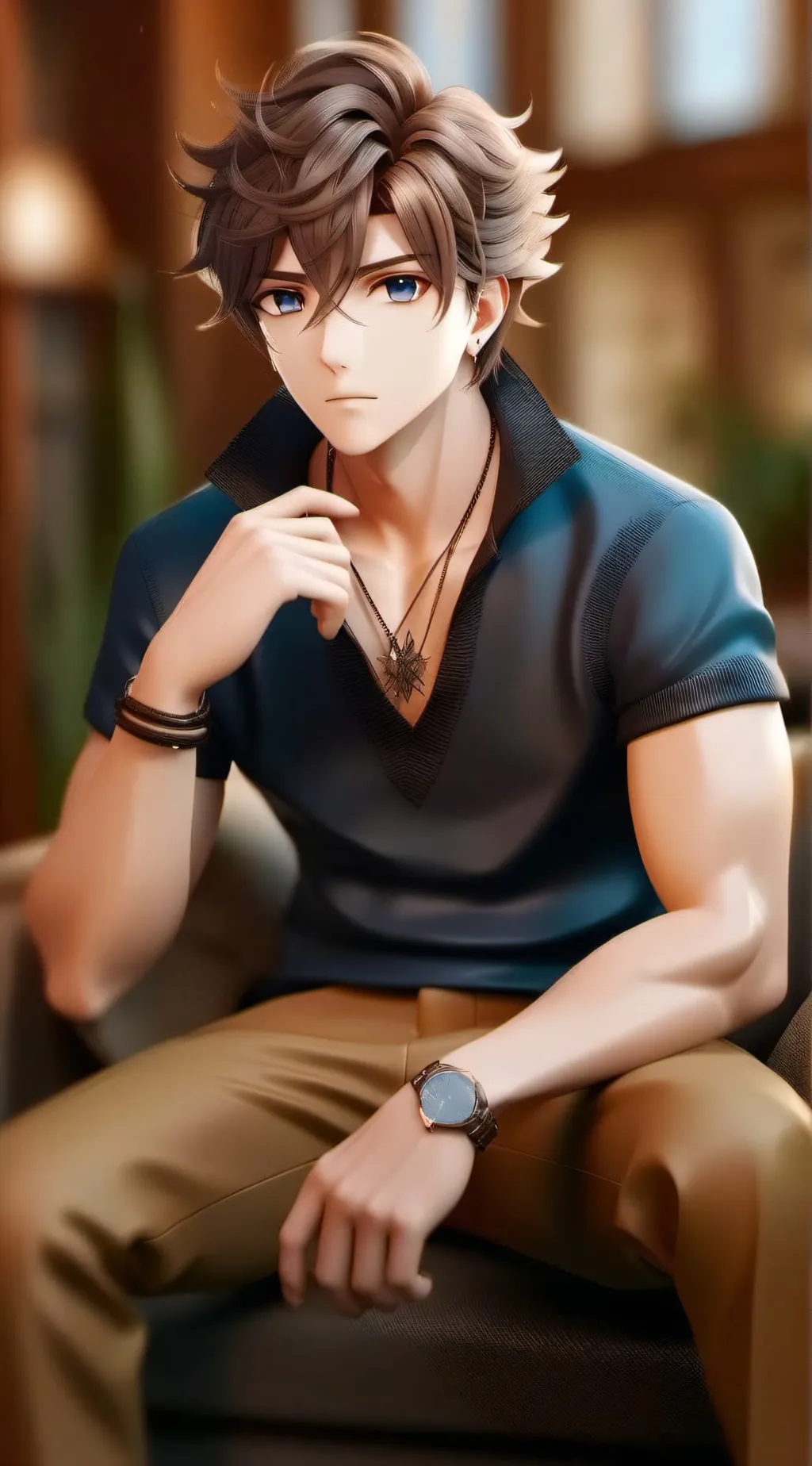 ai character: Adrian  background