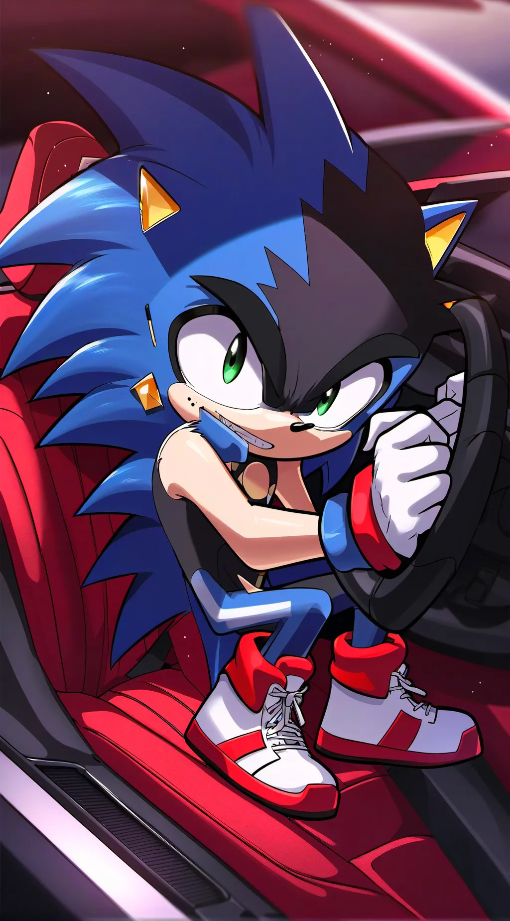 ai character: sonic road trip 2 background