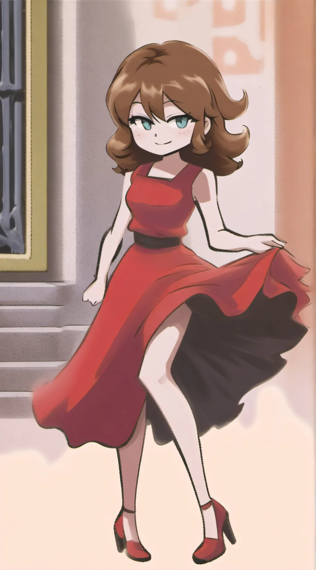 ai character: Giantess GF background