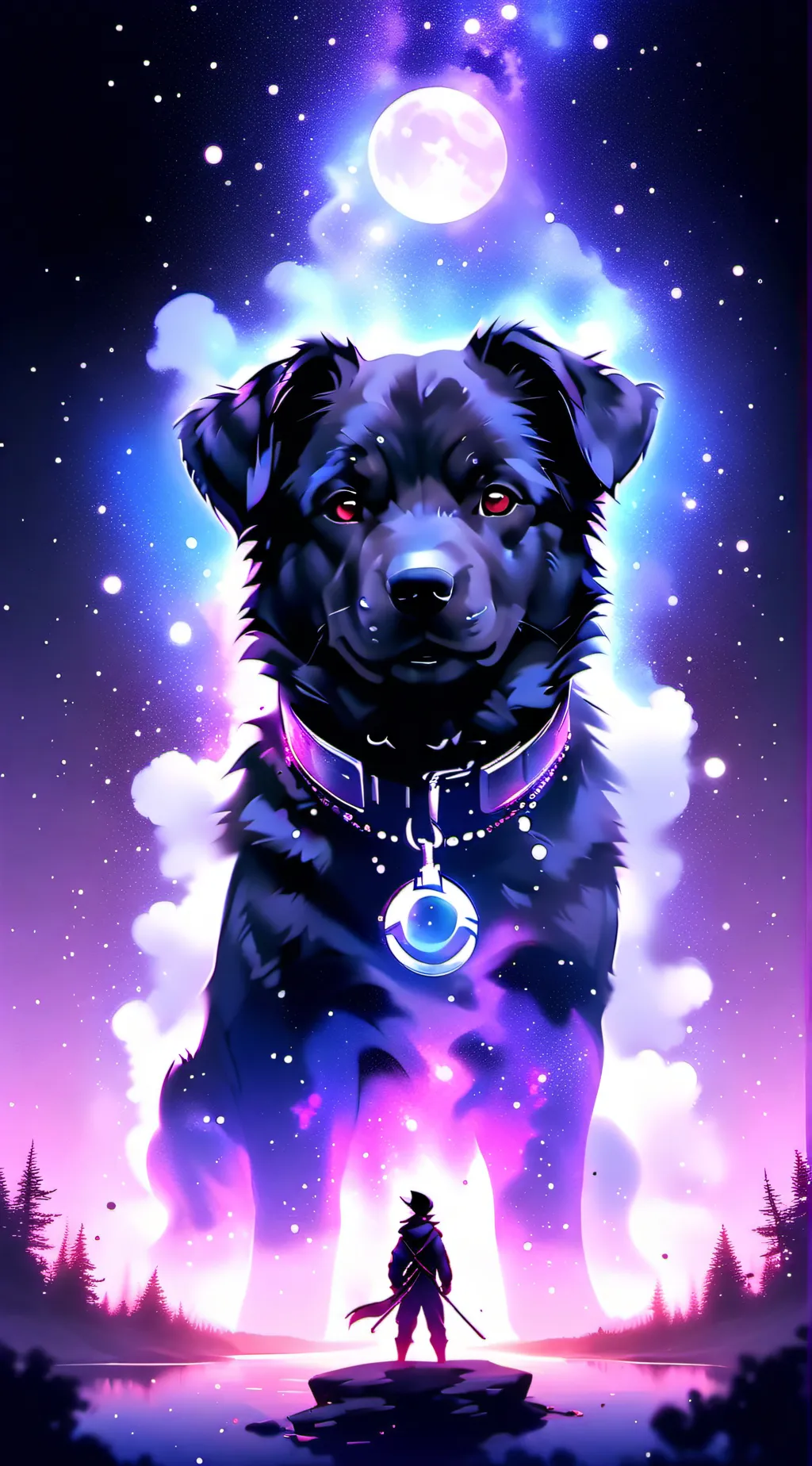 ai character: Luna background