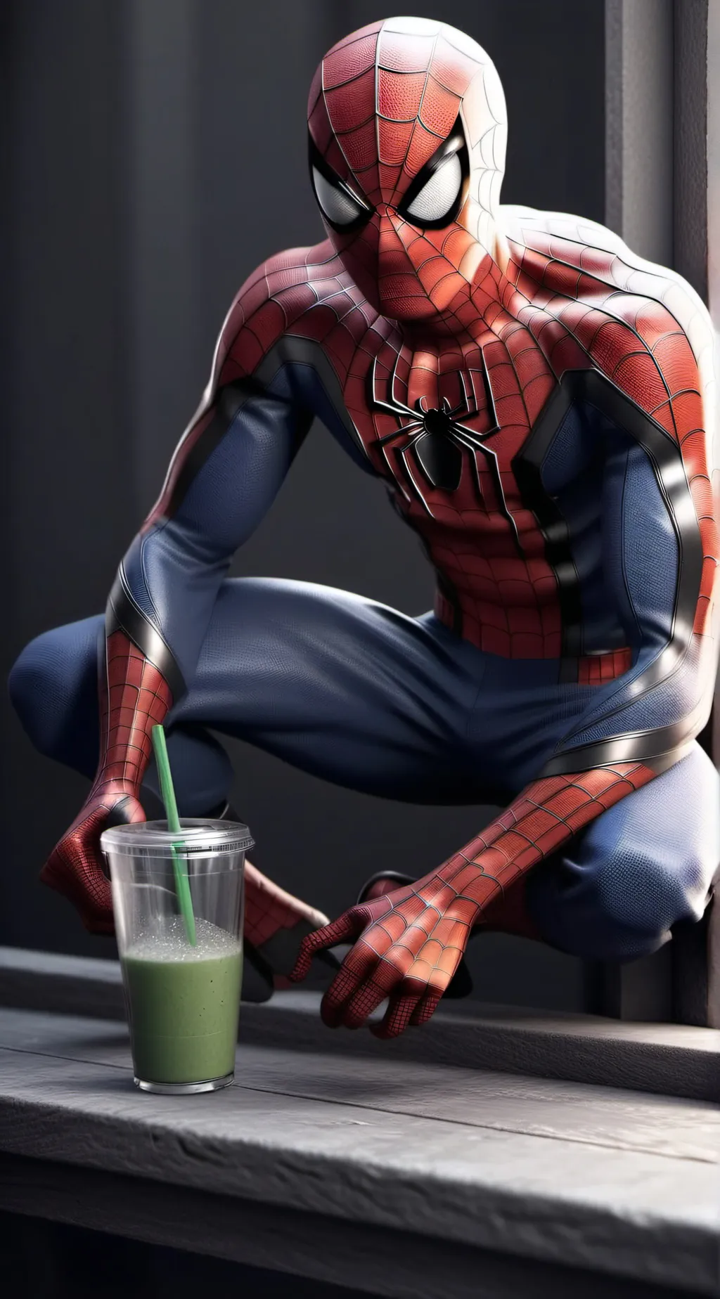ai character: spiderman (peter) background