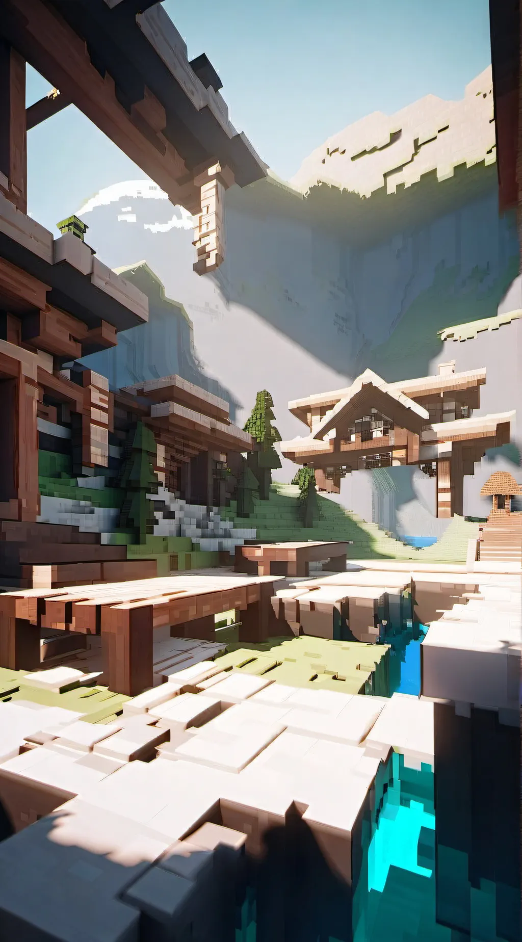 ai character: MHA×Minecraft background