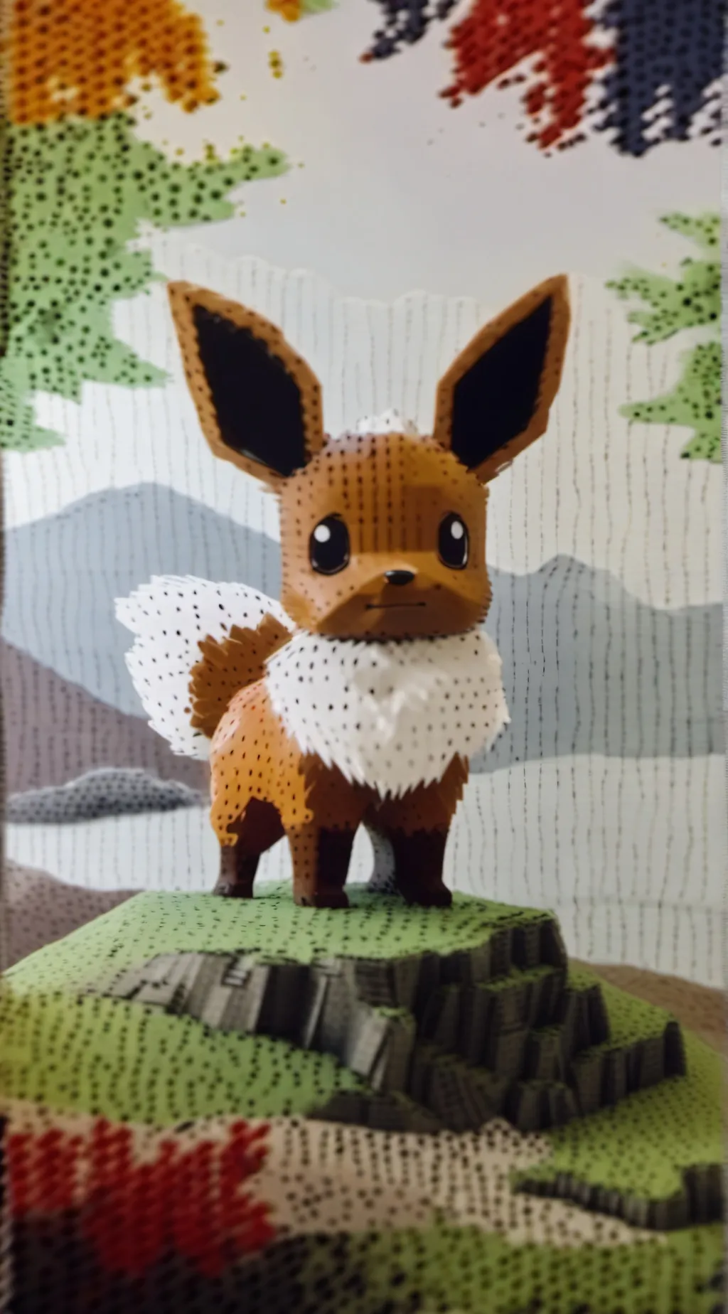 ai character: eevee background