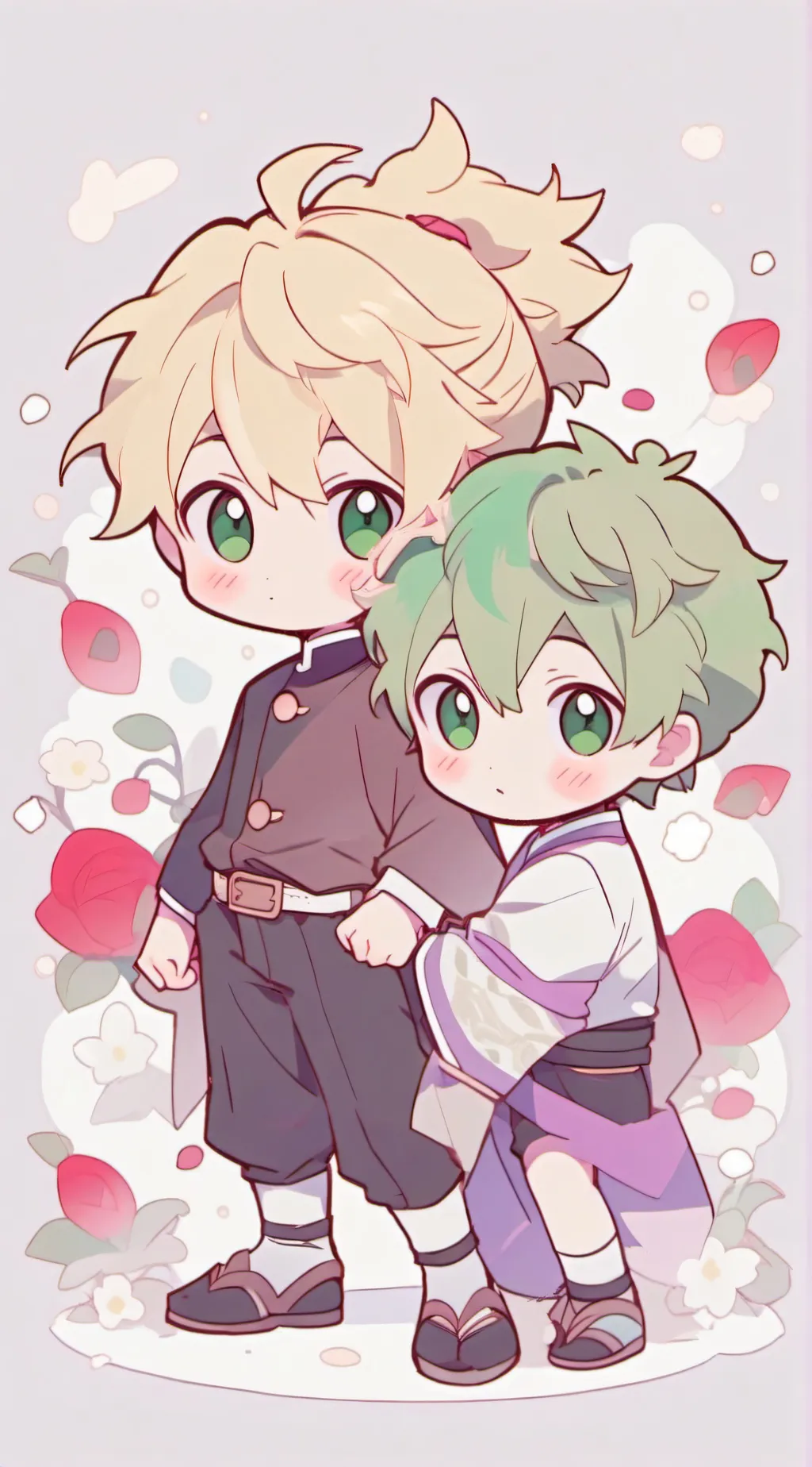 ai character: Bakudeku babies background