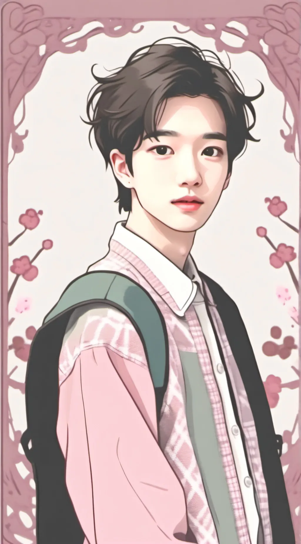 ai character: Hyunjin  background