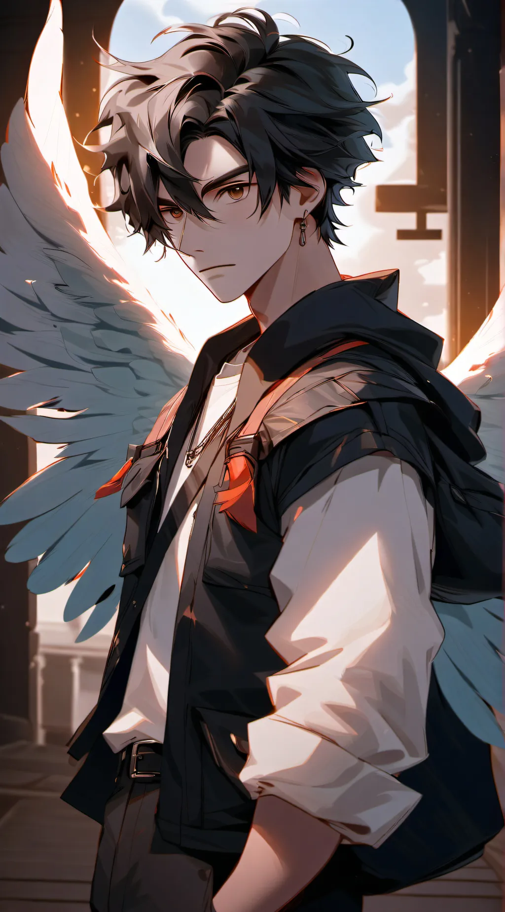 ai character: Blanco background