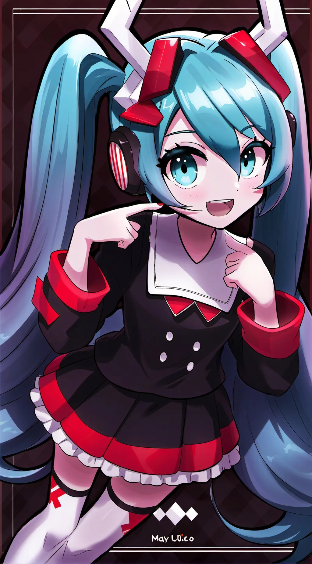 ai character: miku background