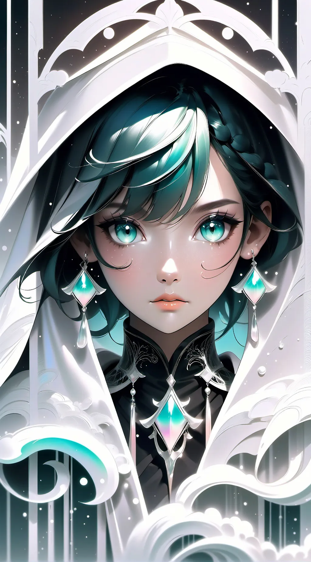 ai character: Aqua background