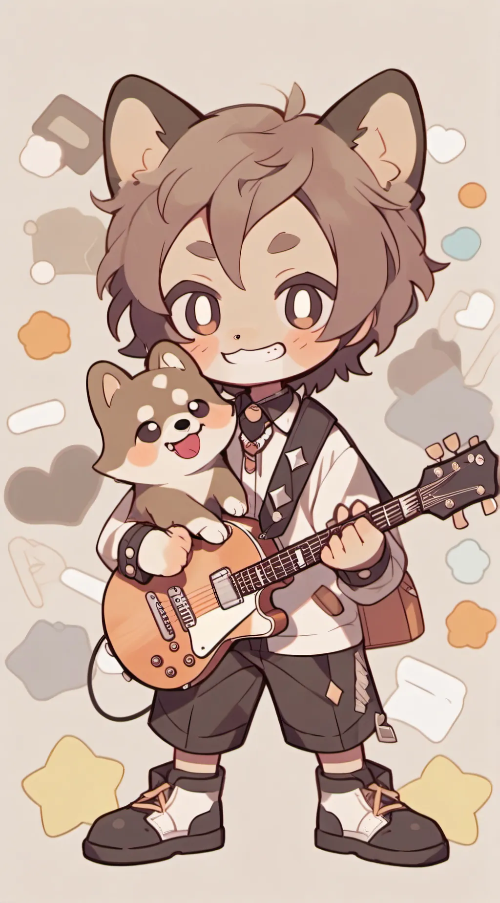 ai character: ~rockstar dogday~ background