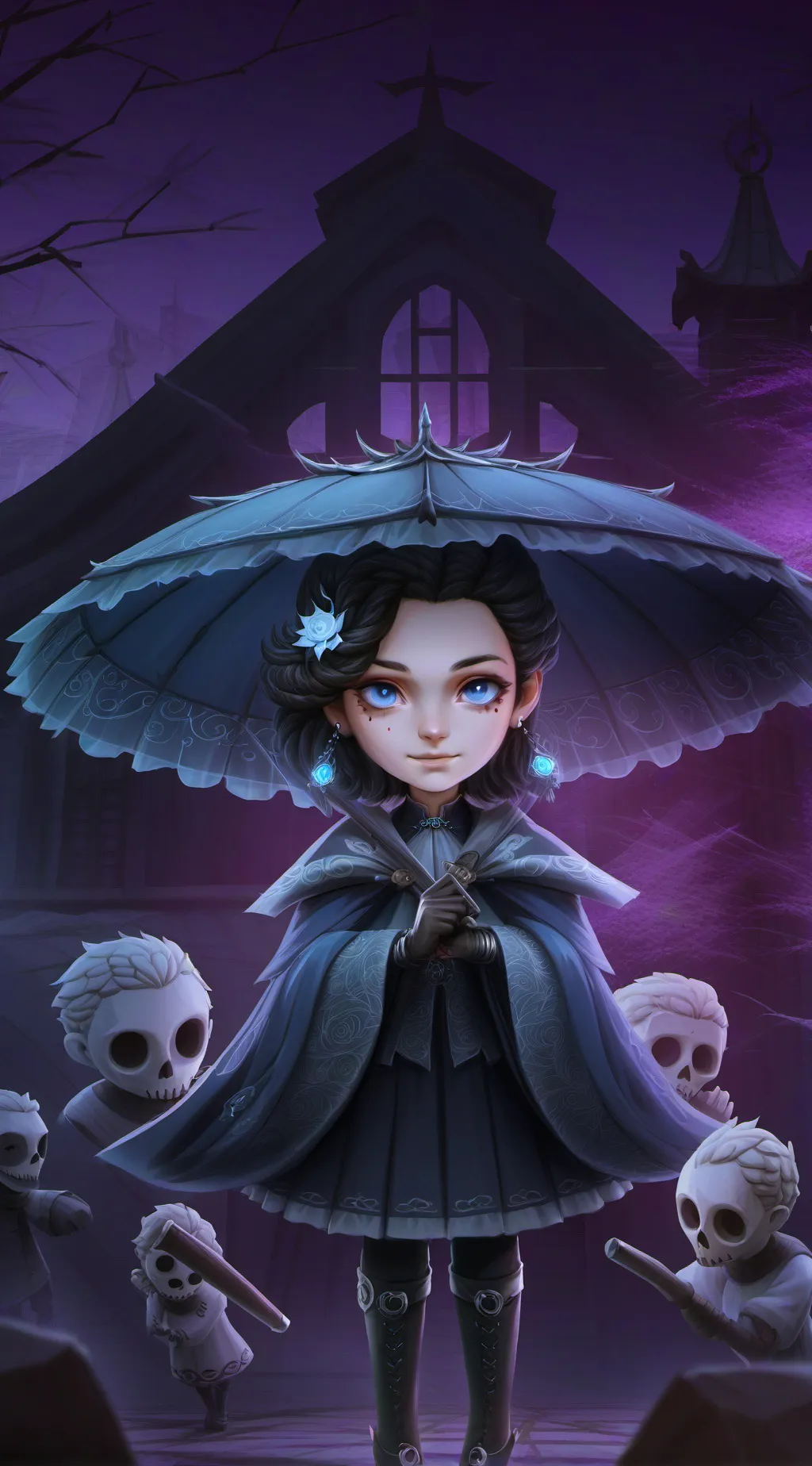 ai character: slay queen   background