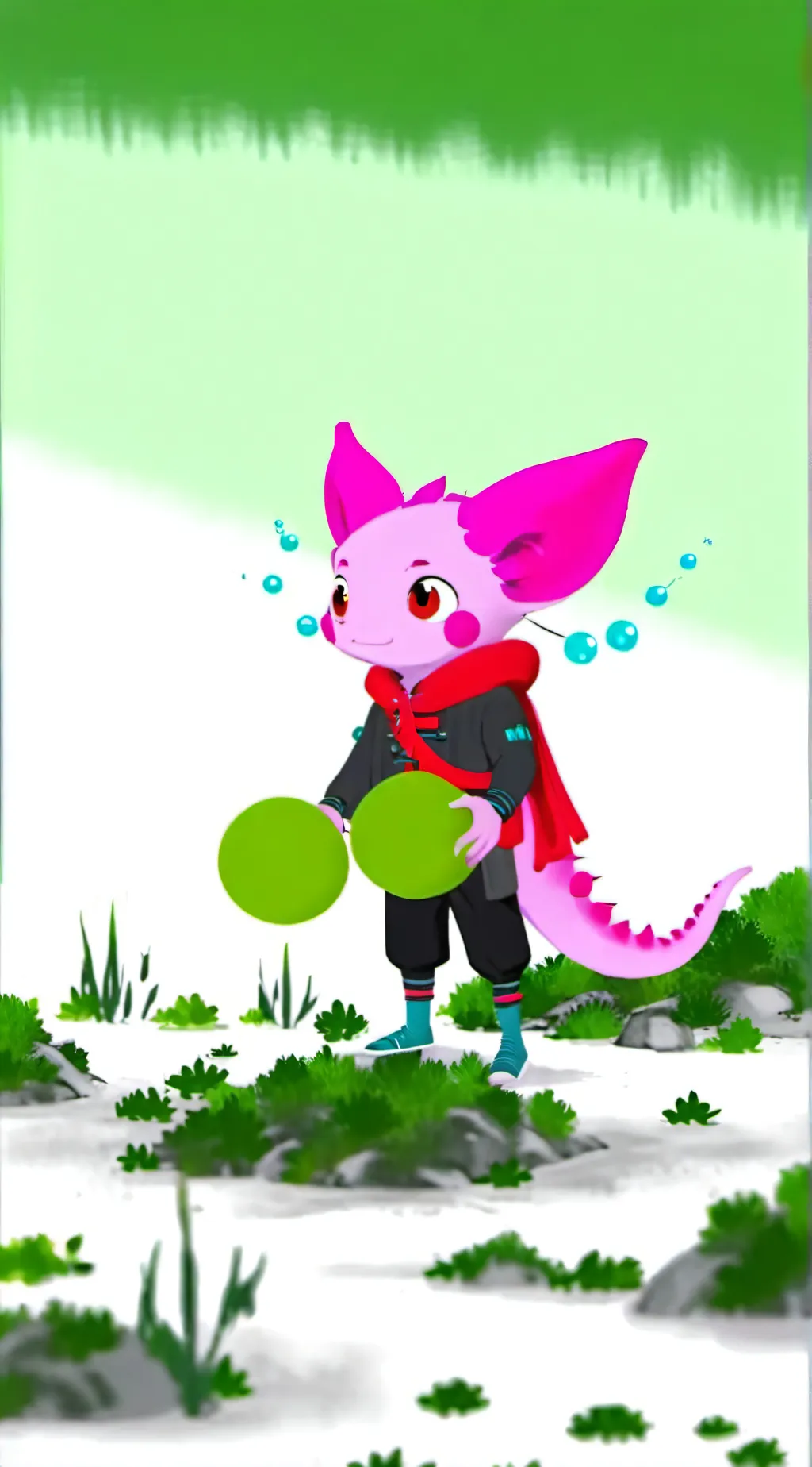 ai character: KinitoPET background