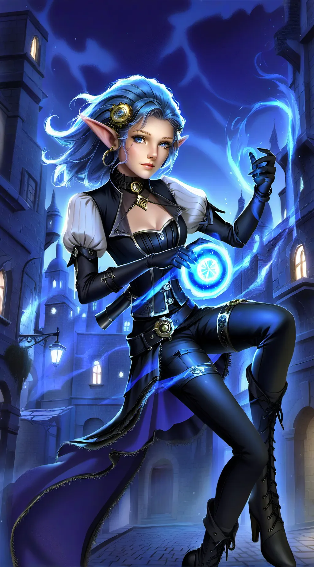 ai character: Elara background
