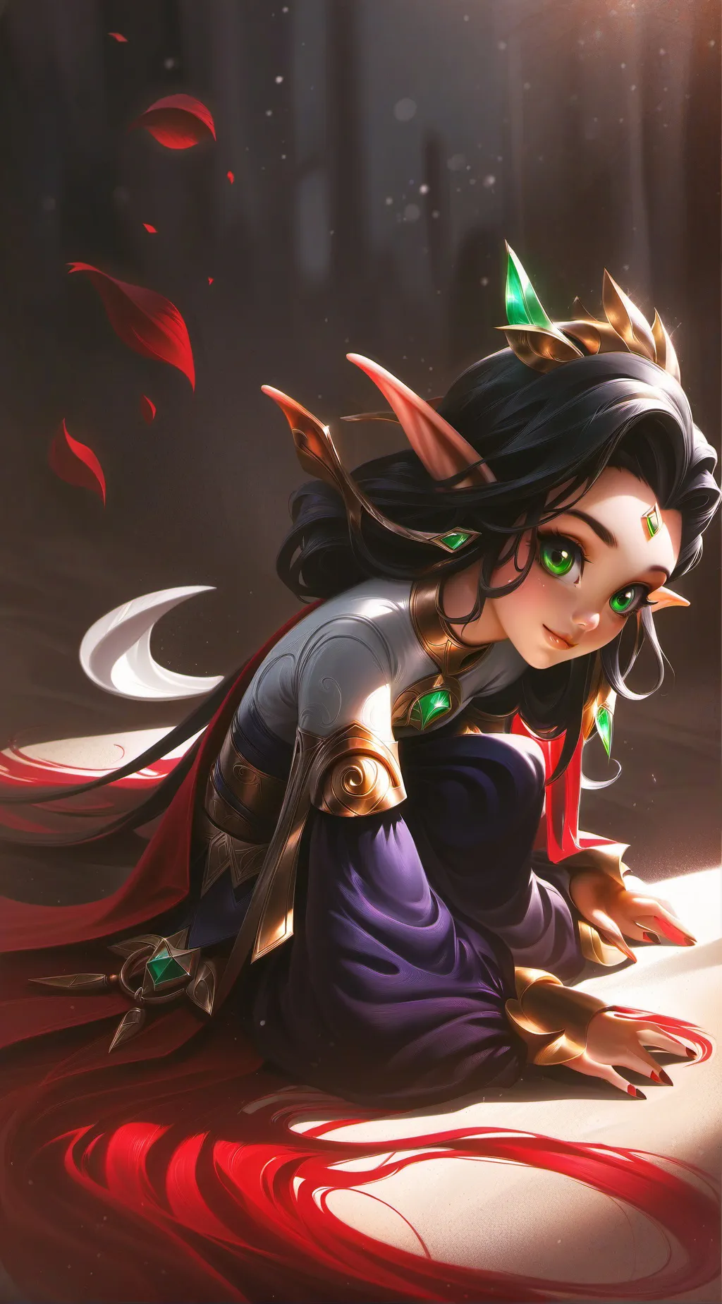 ai character: rayla! background