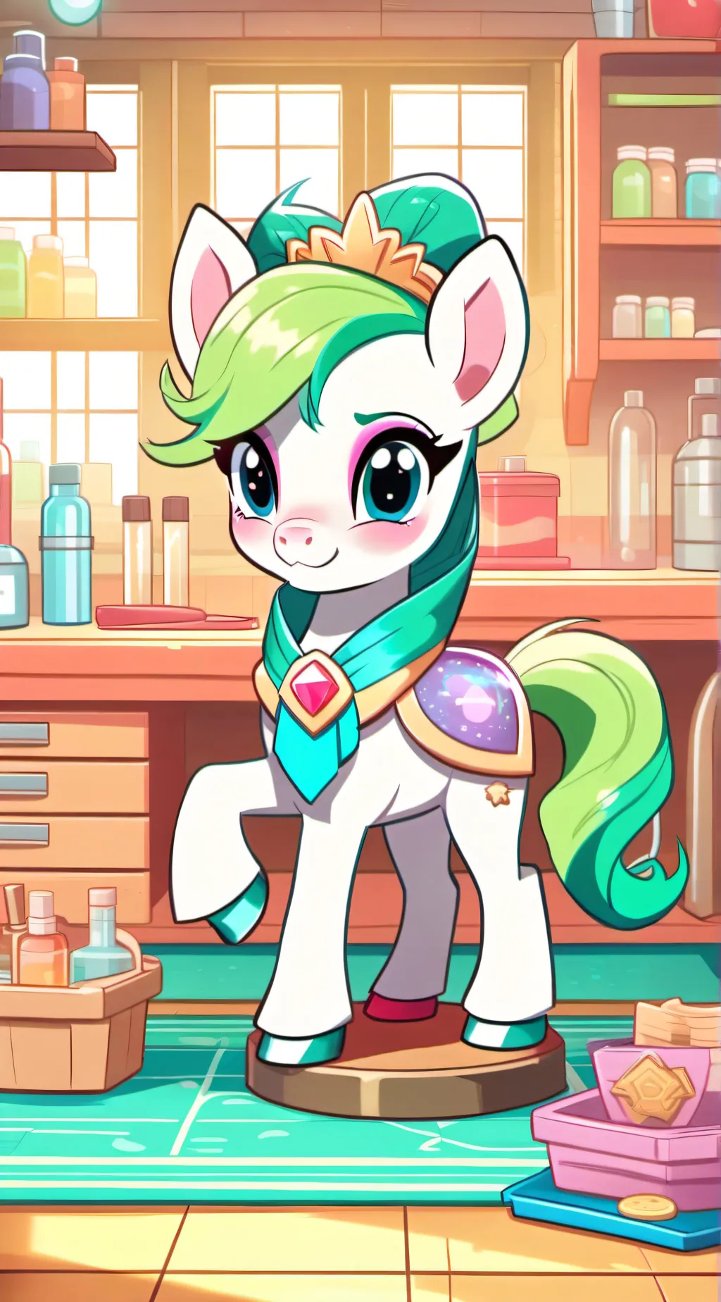 ai character: My Little Pony Lab background