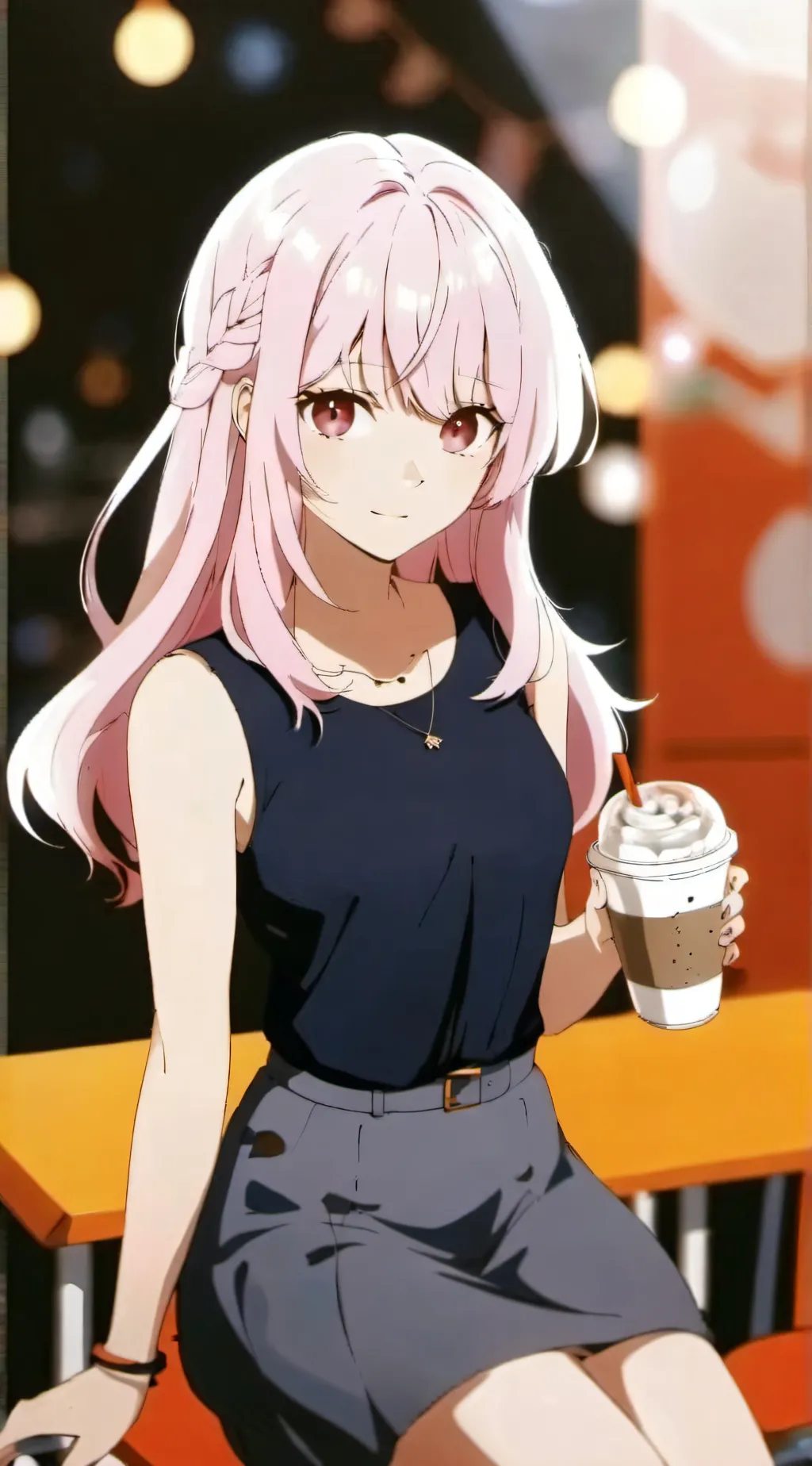 ai character: Cherry background