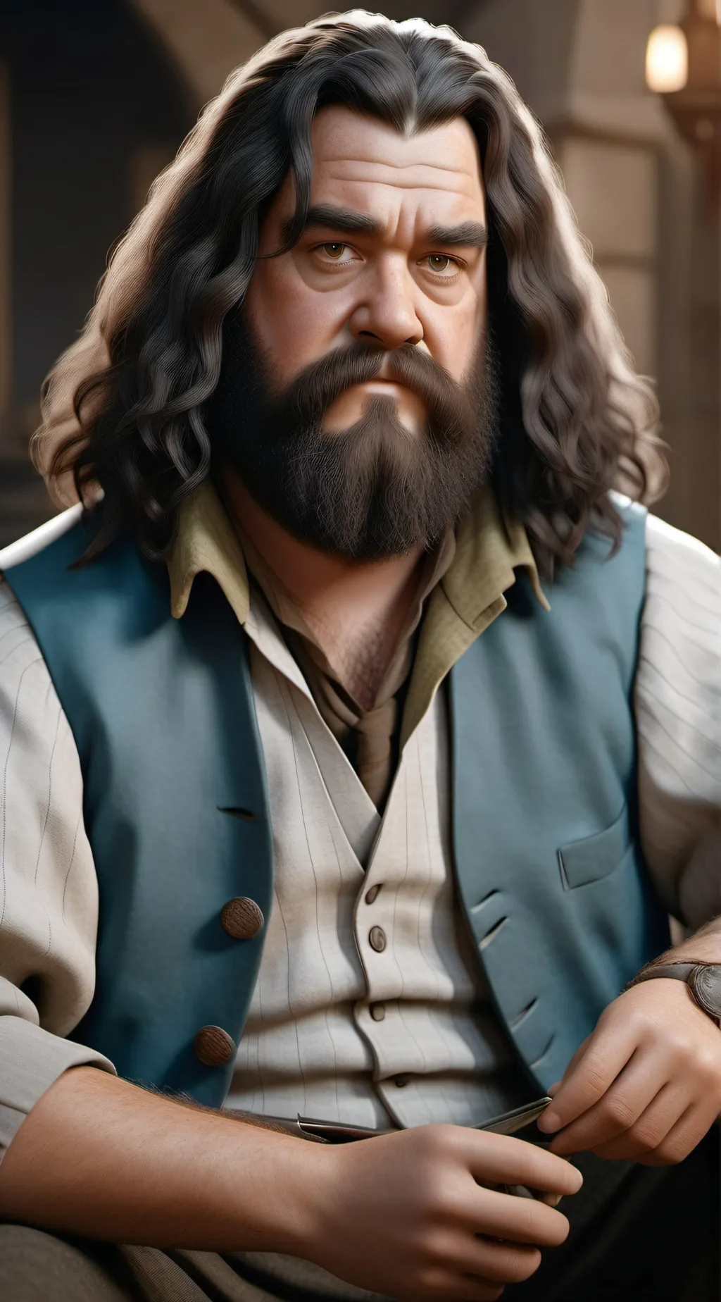 ai character: Hagrid  background