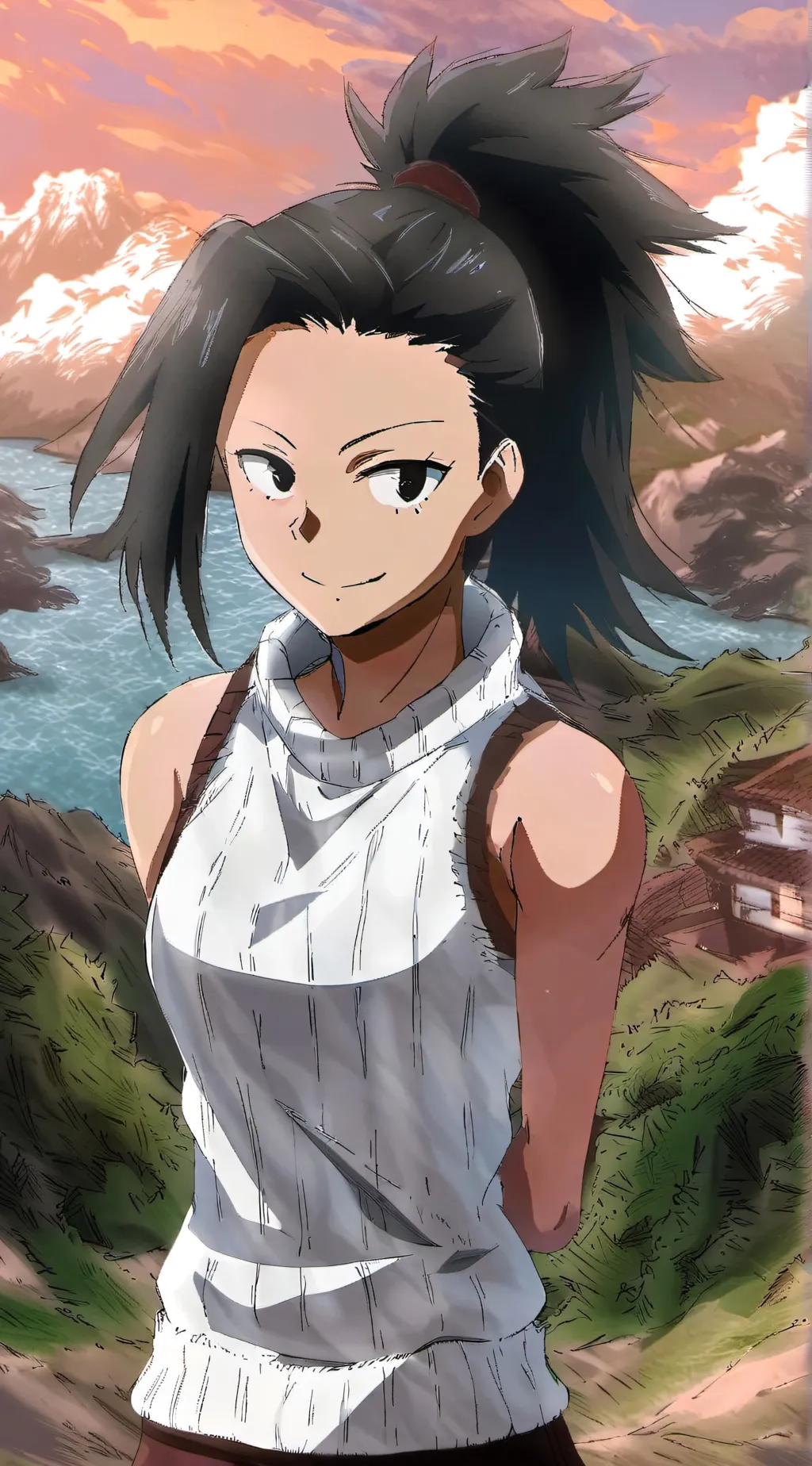 ai character: AFO son x Momo background