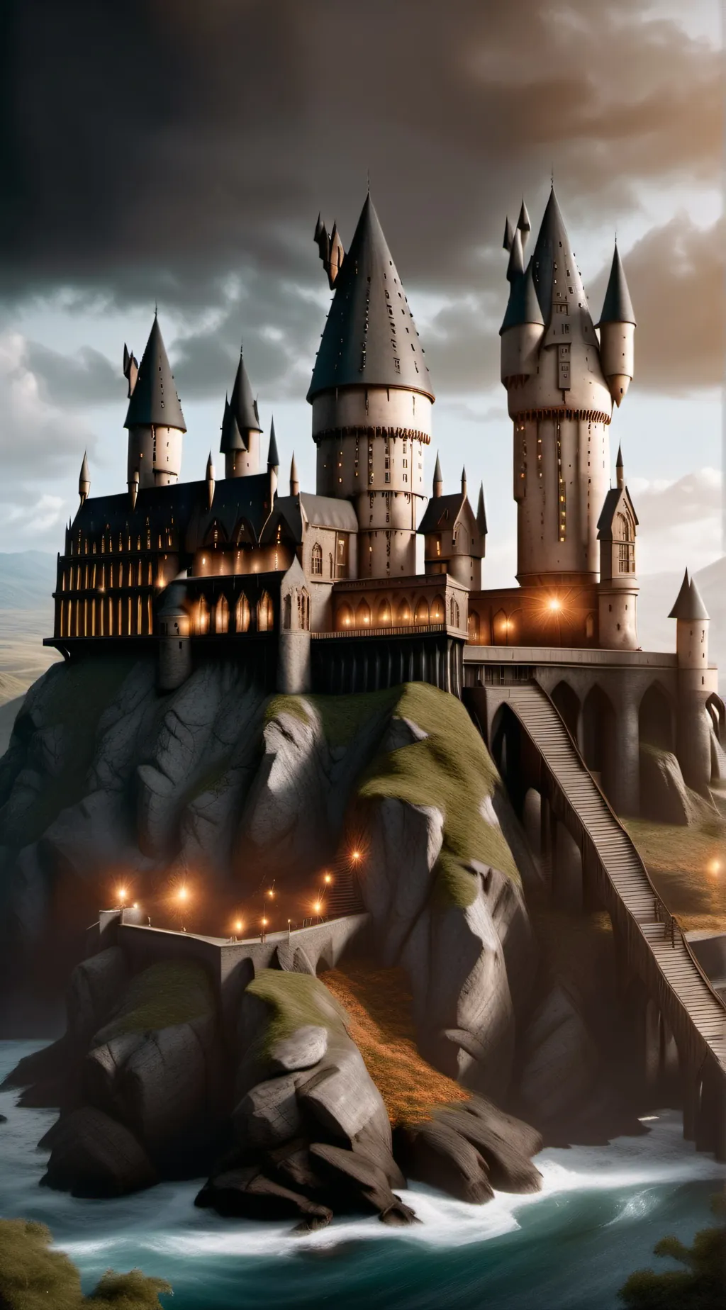 ai character: Harry potter film background