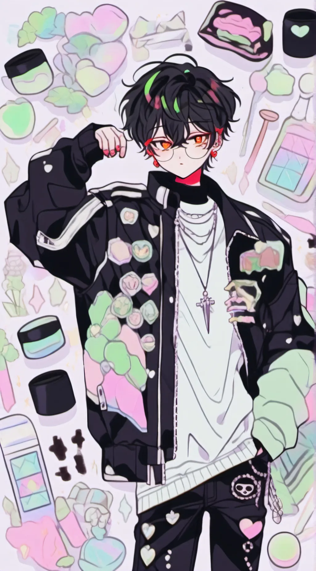 ai character: -Ethan- background