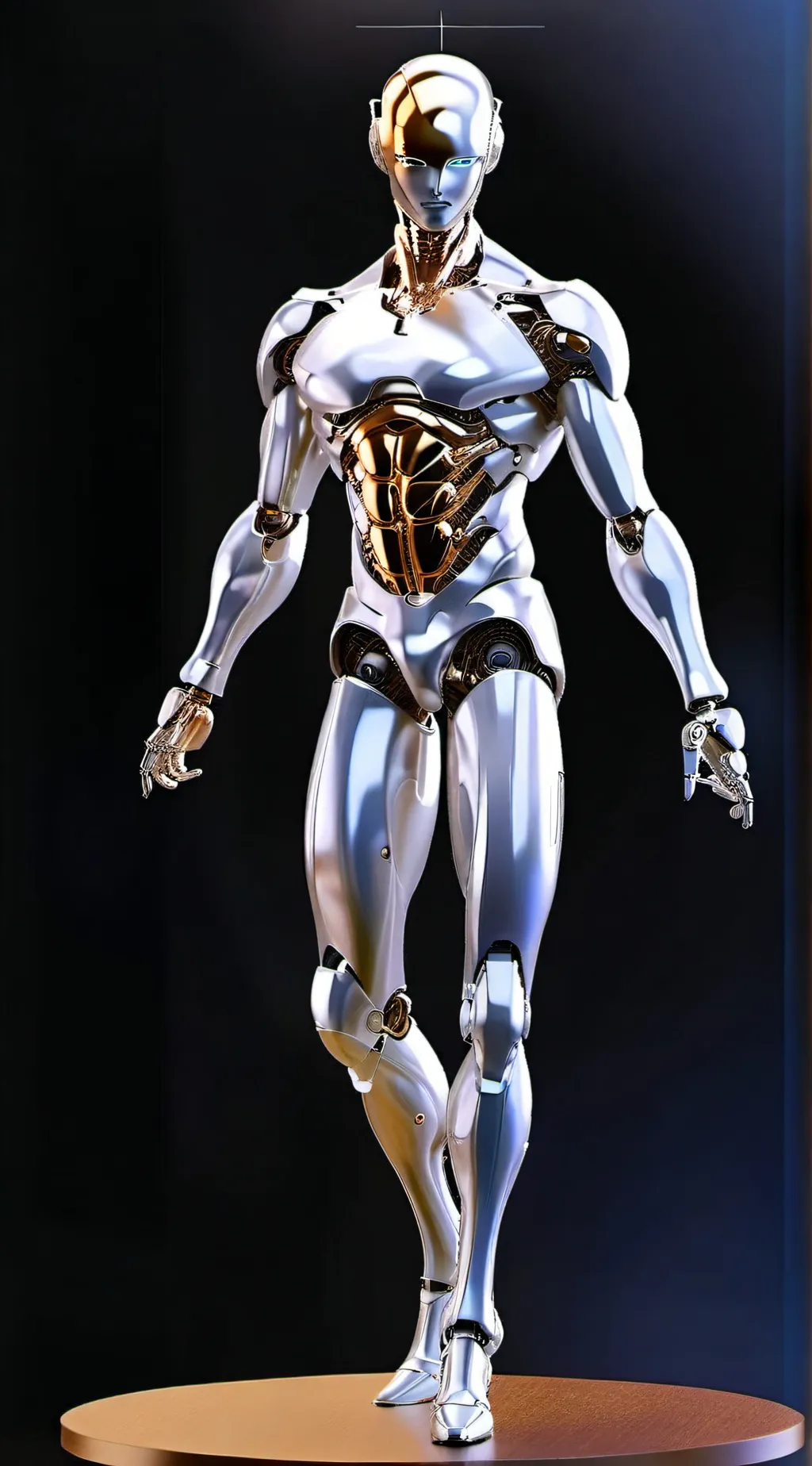 ai character: red ai bot background