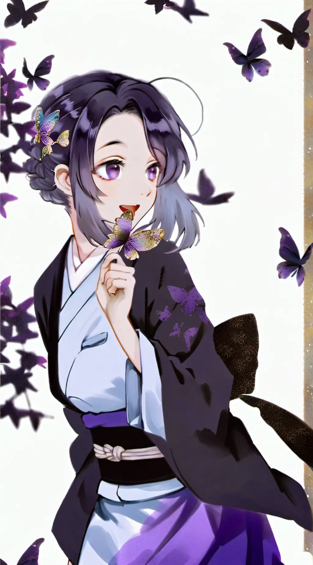 ai character: kocho shinobu  background