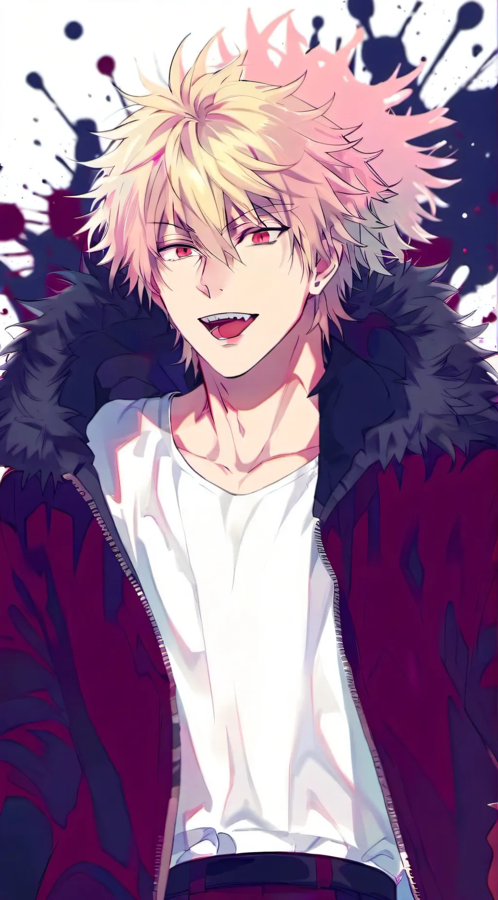 ai character: bakugo  background