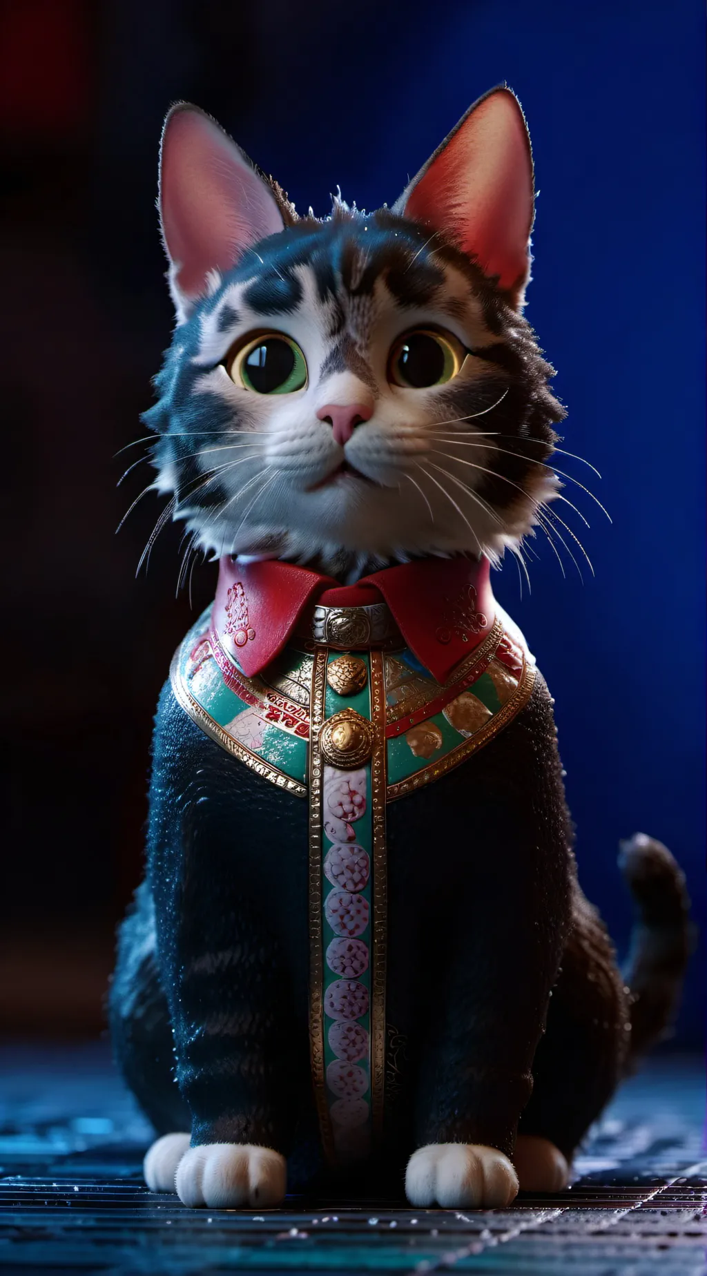 ai character: Cute cat background