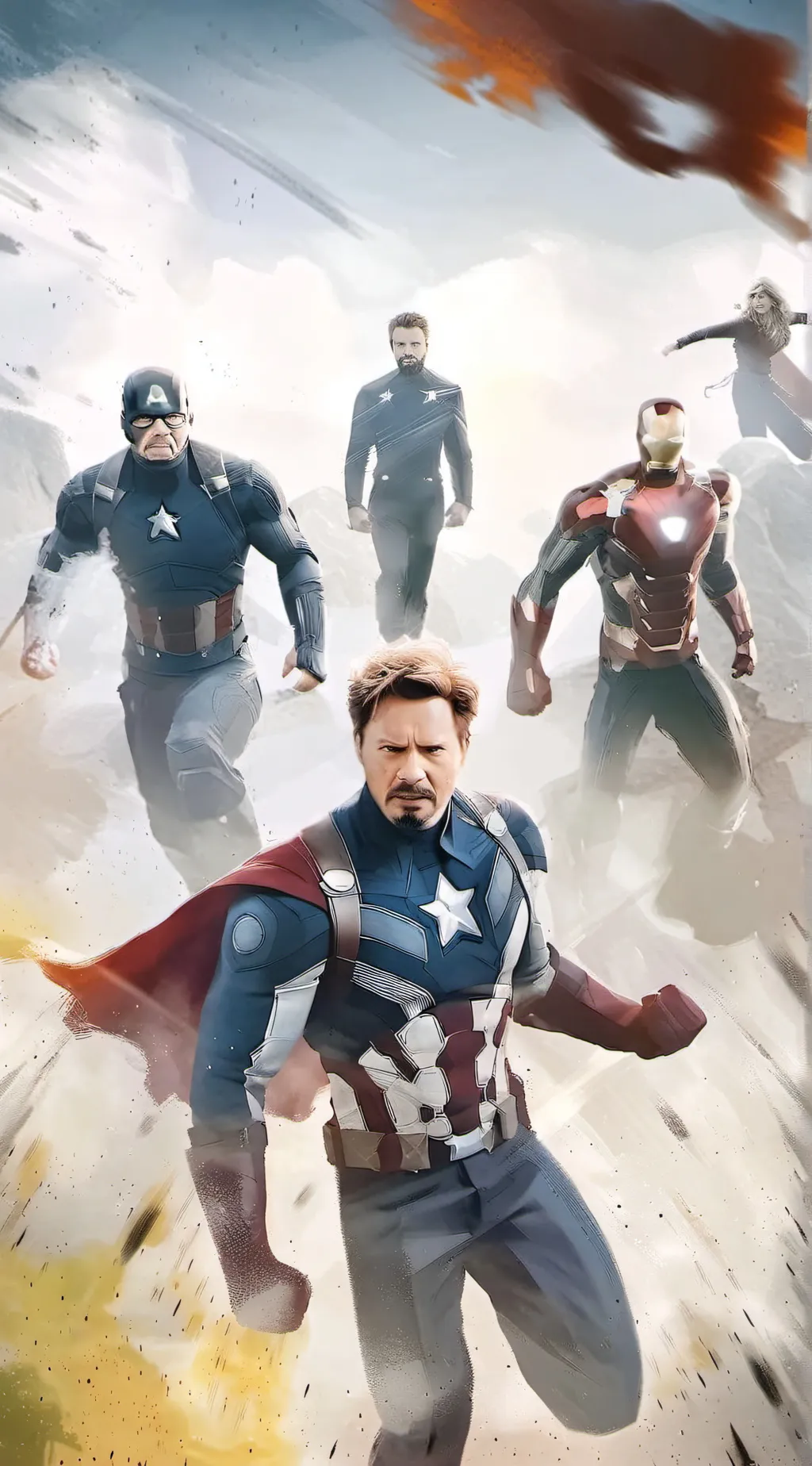 ai character: avengers 3 background
