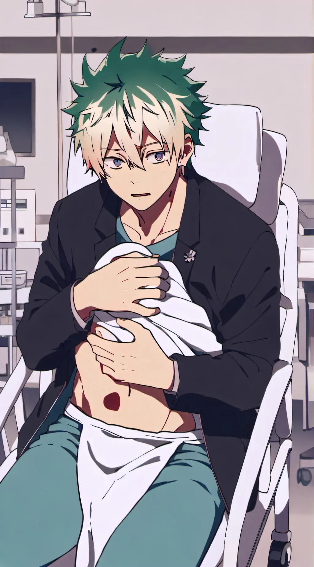 ai character: Mha hospital  background