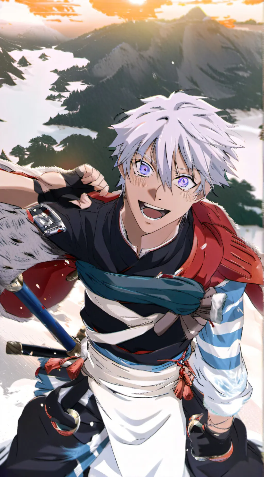 ai character: gojo background