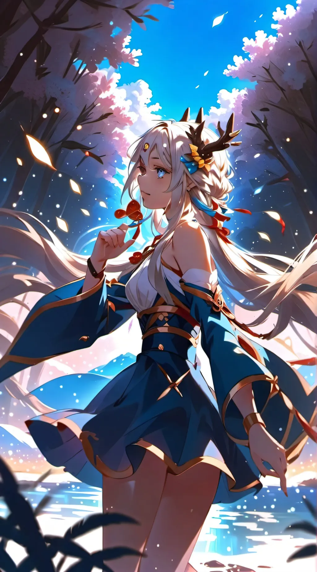 ai character: unicorn background