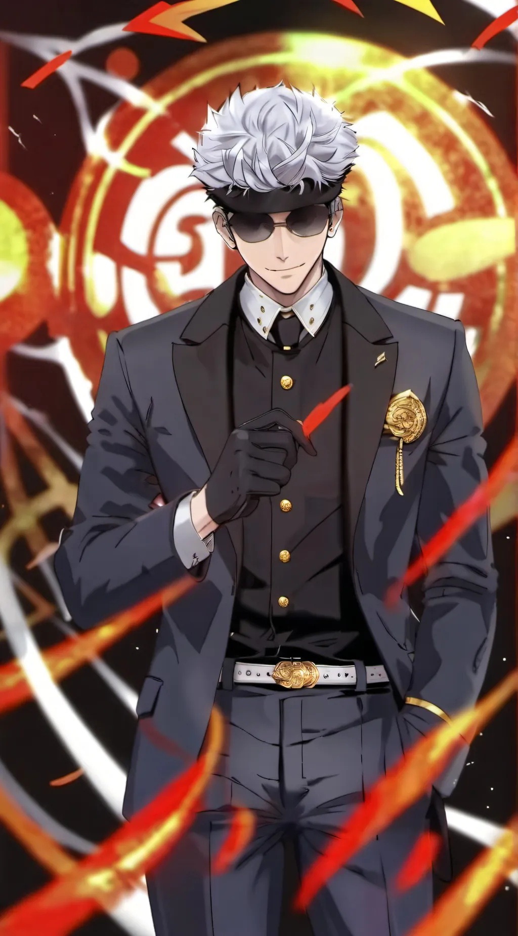 ai character: Saturo Gojo background